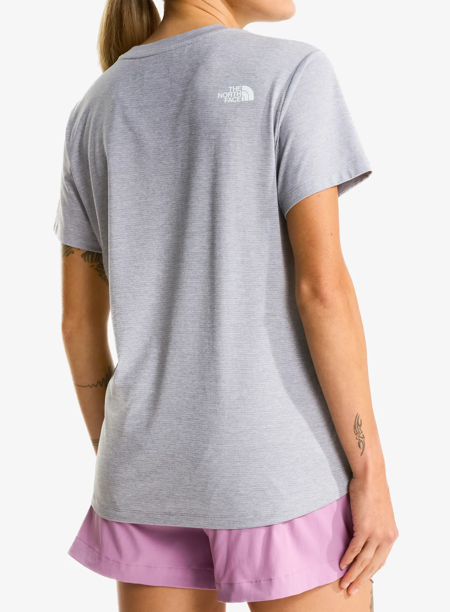 The North Face Flex S/S Tee Reg Női póló - pale grey heather