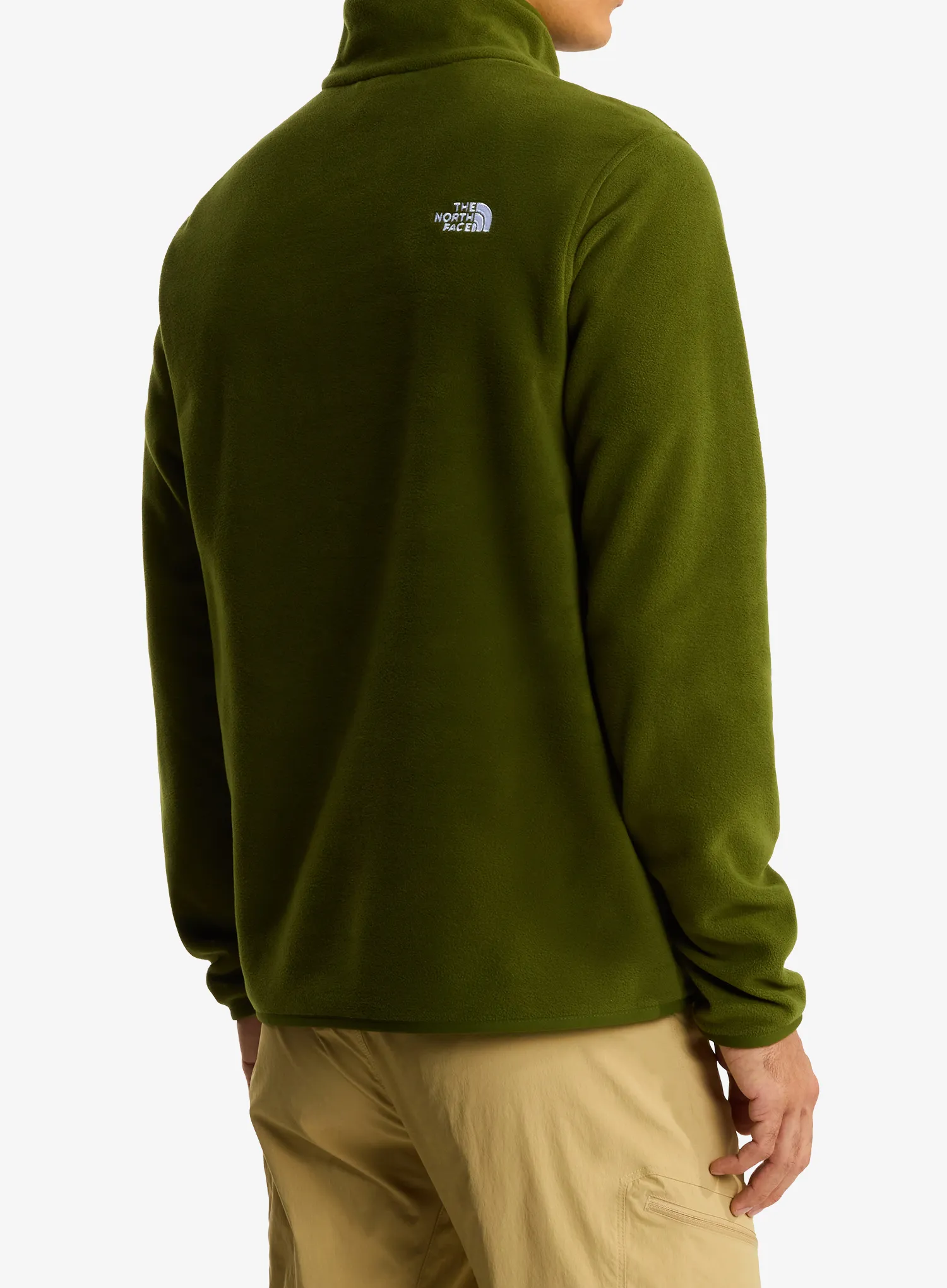 The North Face Glacier Fleece 1/4 Zip Jacket Polárfelső - woodland green