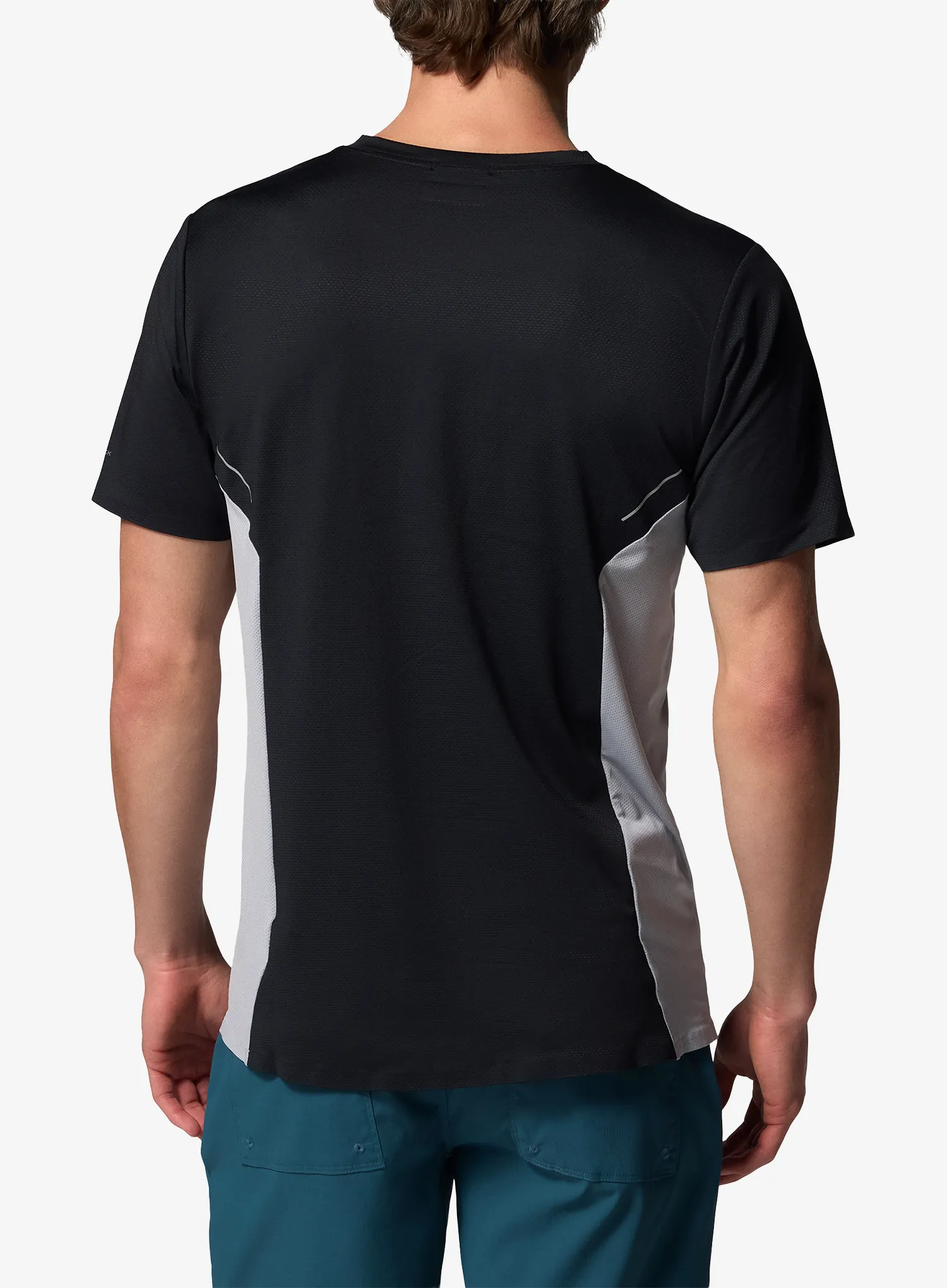 Columbia Three Pitch S/S Crew Gyorsan száradó póló - black/columbia grey