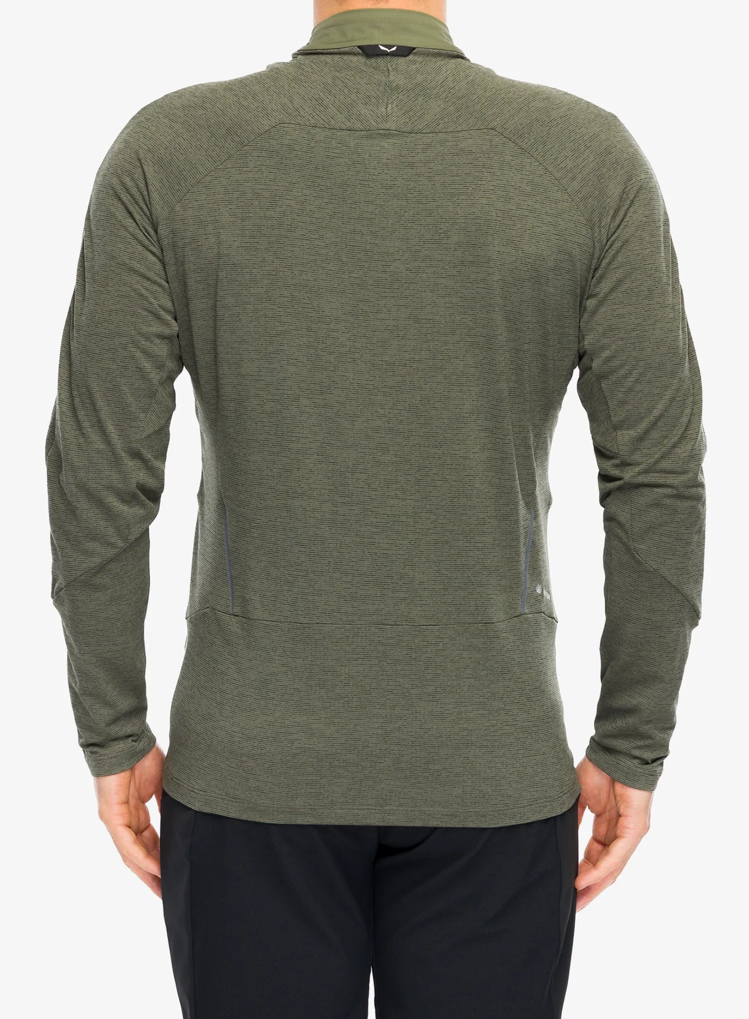 Salewa Pedroc Dry Wind Hz Tee Cipzáras felső - faded green
