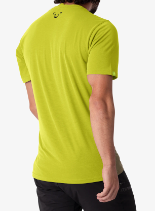 Dynafit Transalper Graphic S/S Tee Gyorsan száradó póló - golden lime