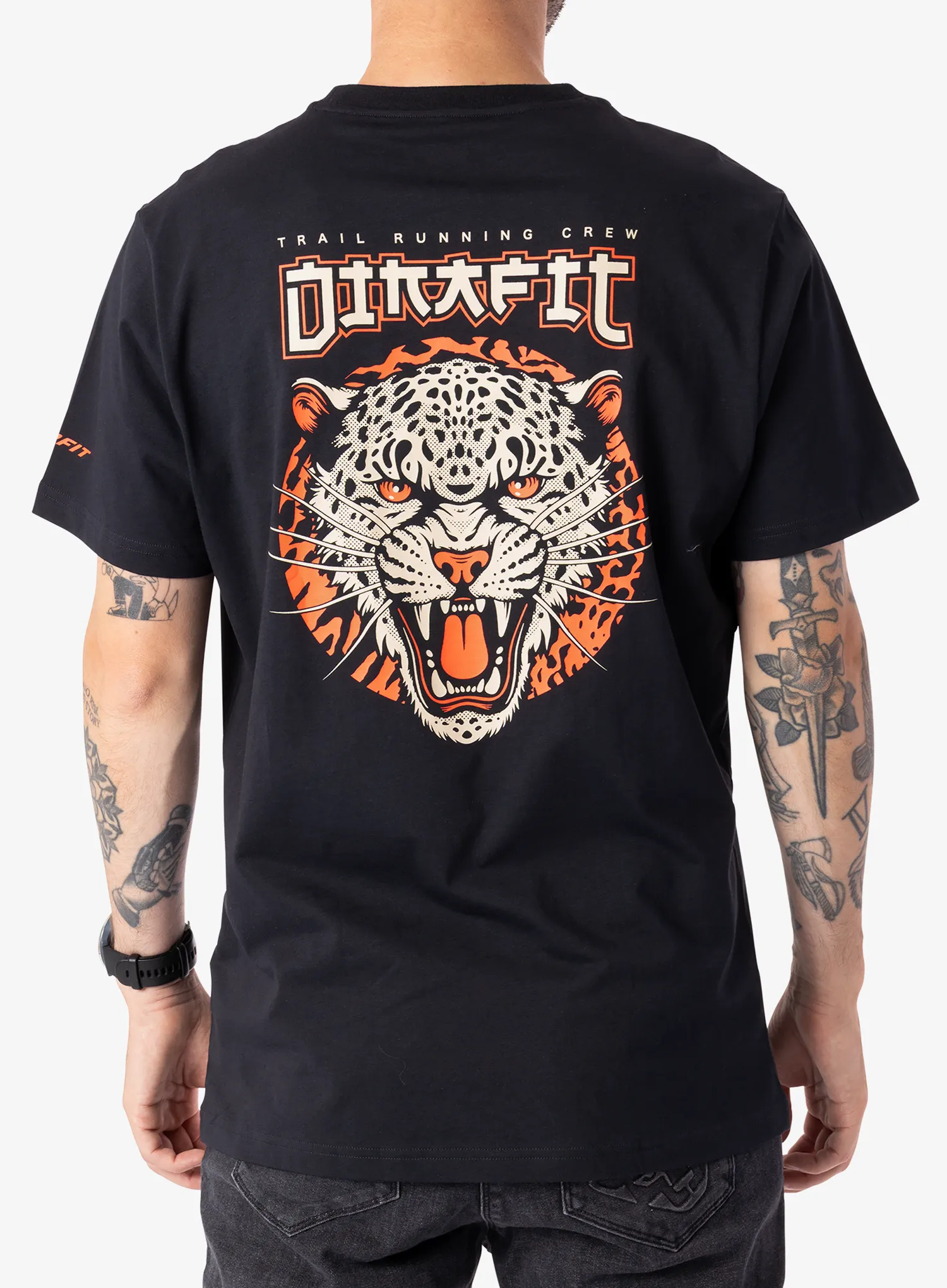 Dynafit 24/7 Graphic T-Shirt Pamutpóló - black out/trail crew