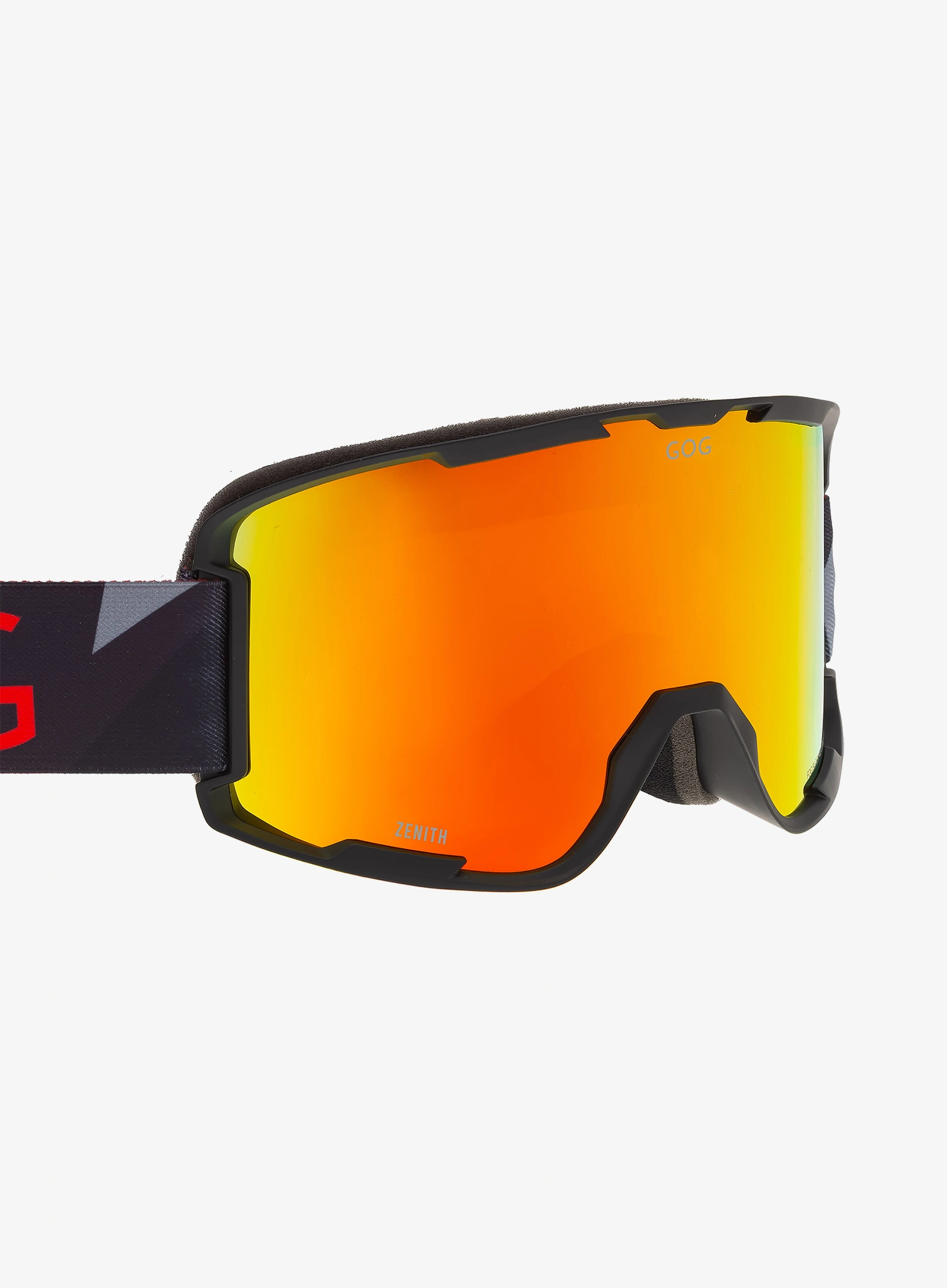 GOG Zenith Síszemüveg - matt black/reflex red S2