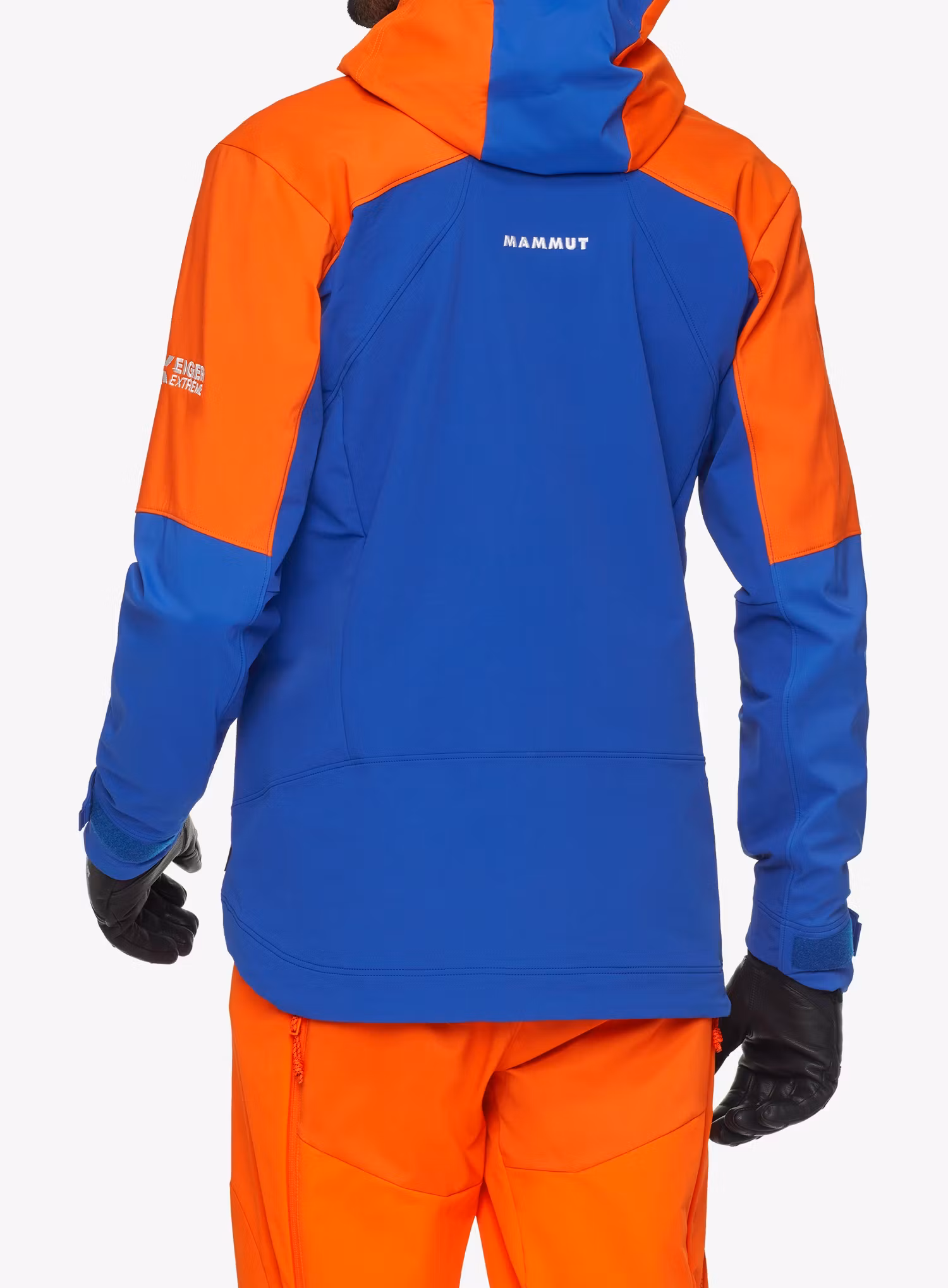 Mammut Eiger Nordwand Pro SO Hooded Jacket Esőkabát - eiger blue/eiger orange