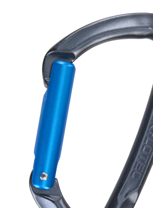 SKYLOTEC Lime S Karabiner - anthracite/electricblue
