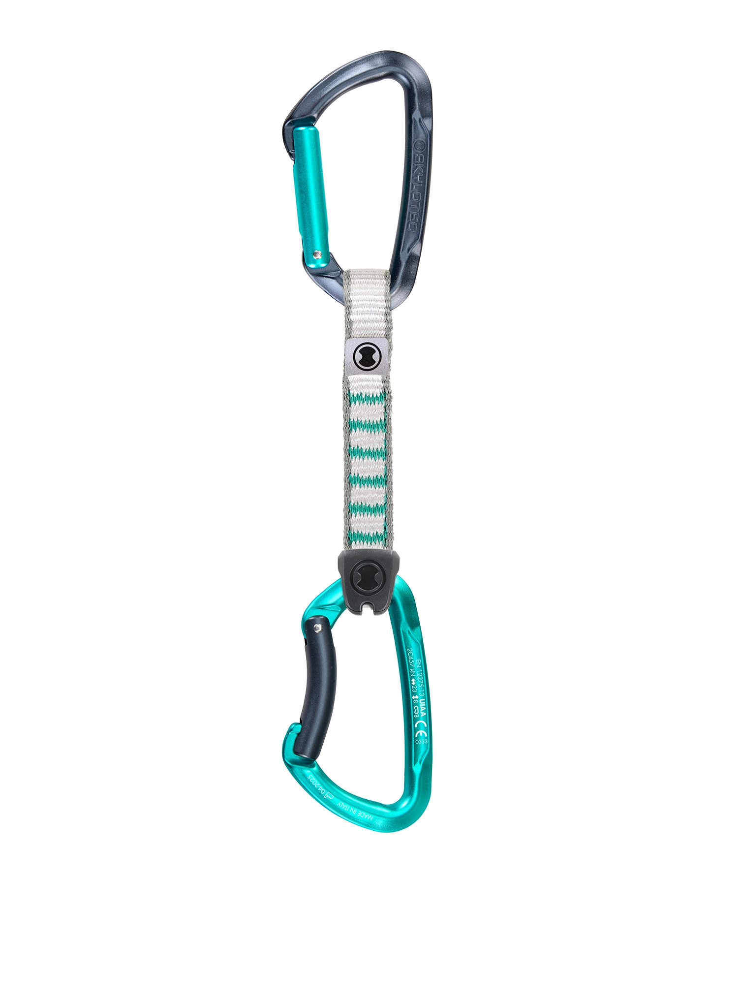 SKYLOTEC Lime Set NY - 6 Pack 12 cm Expressz sziklamászáshoz - anthracite/aquamarine