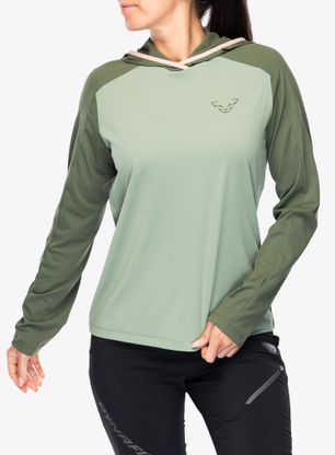 Dynafit Traverse Sun Hoody Női kapucnis felső - thyme