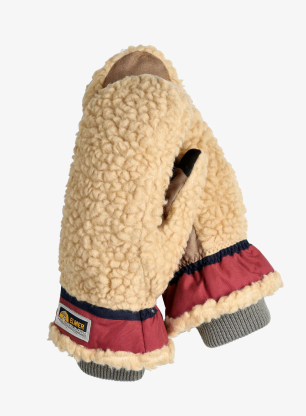 Elmer EM354 Teddy Mitten Gyapjú kesztyű - beige/wine