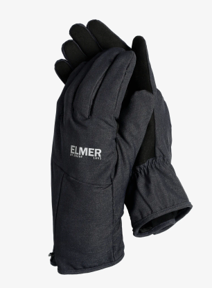 Elmer EM511 Wide Open Zipper Cuff Kesztyű - charcoal