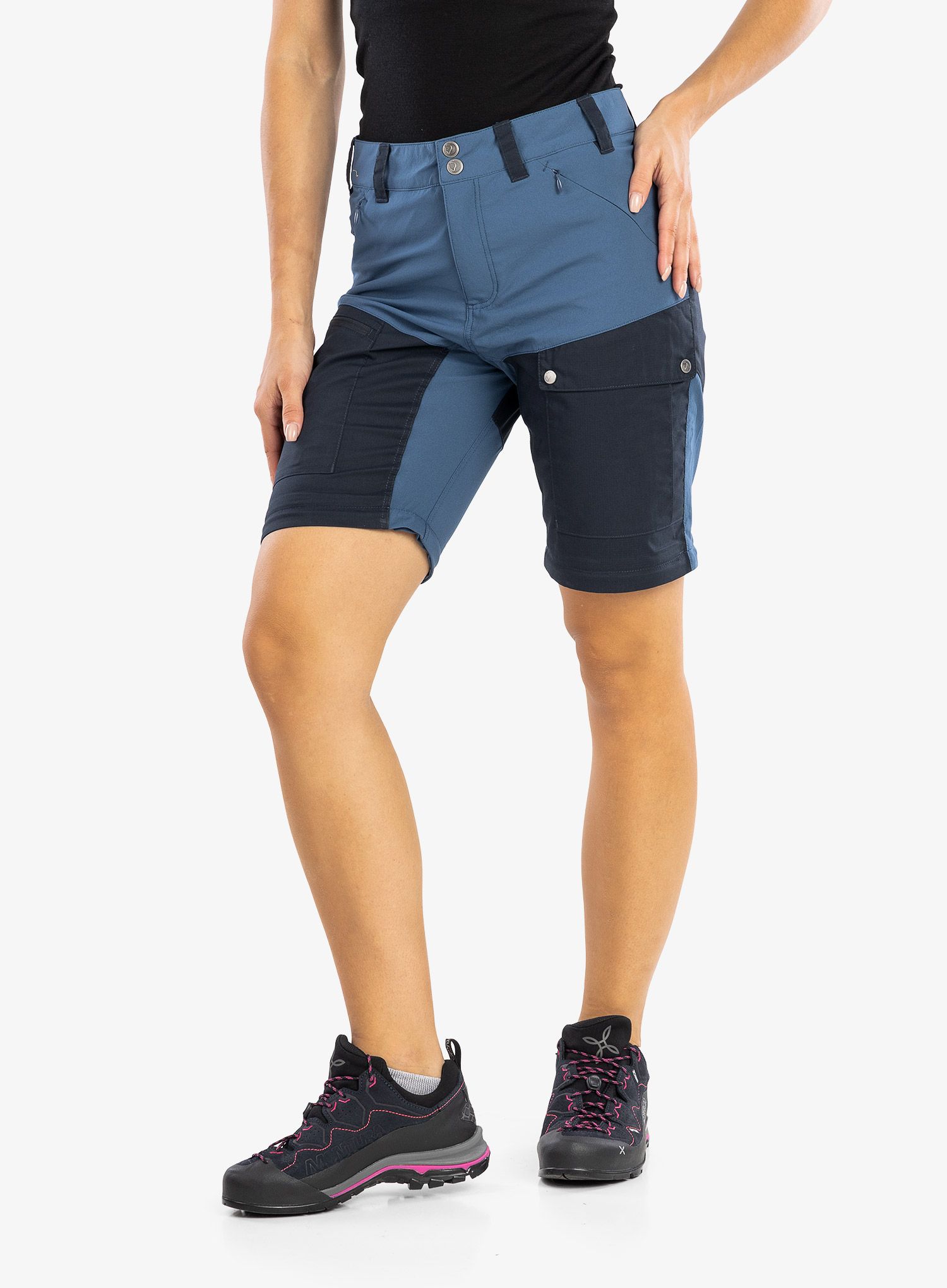 Fjallraven Abisko Midsummer Zip Off Trousers  Női Nadrág - indigo blue/dark navy