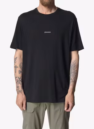 Houdini Tree Message Tee Póló - true black/houdini