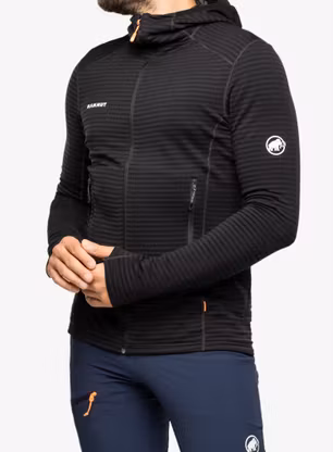 Mammut Taiss Light ML Hooded Jacket Férfi Pulóver - black