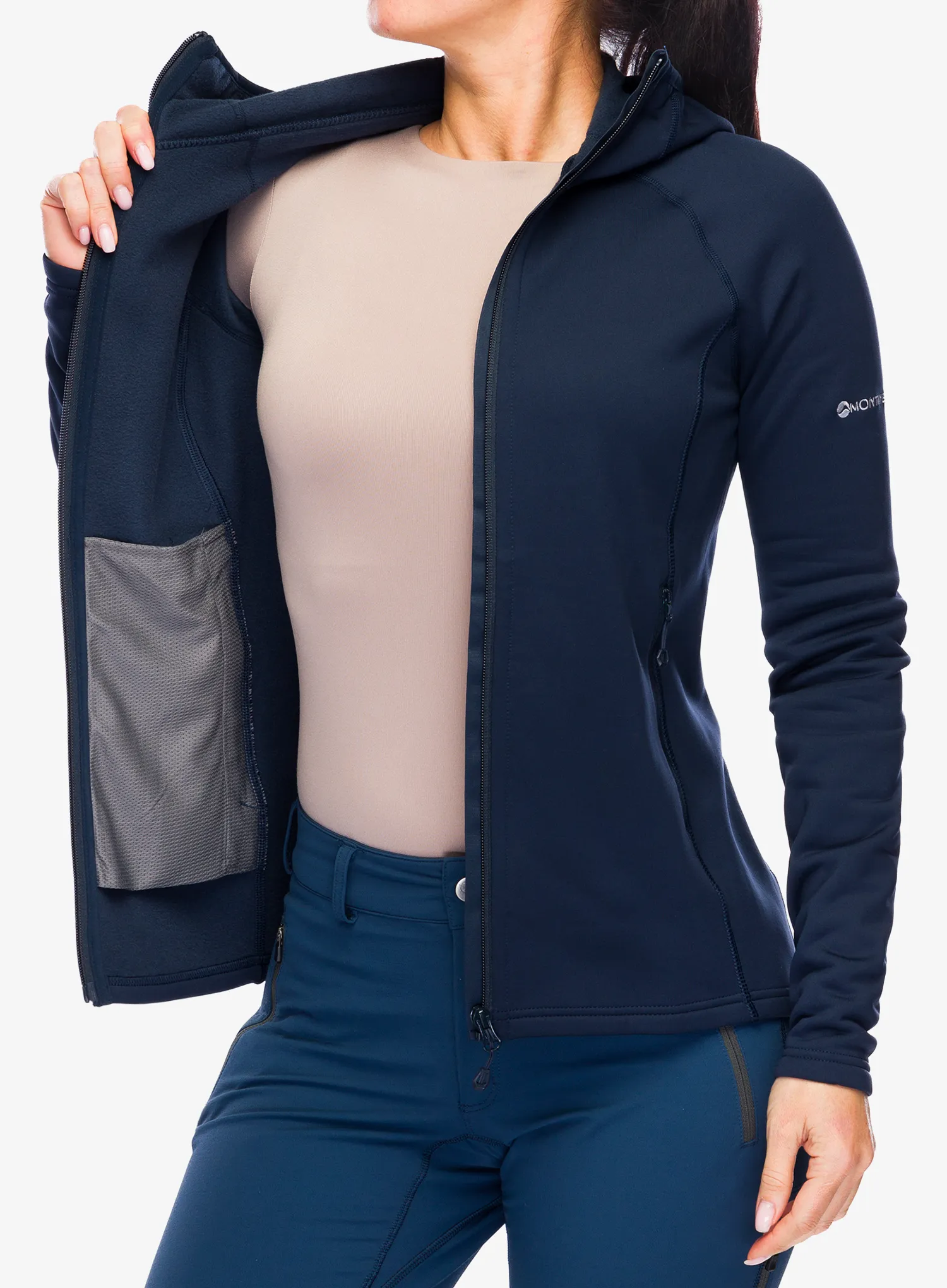 Montane Fury Hoodie Női kapucnis felső - eclipse blue