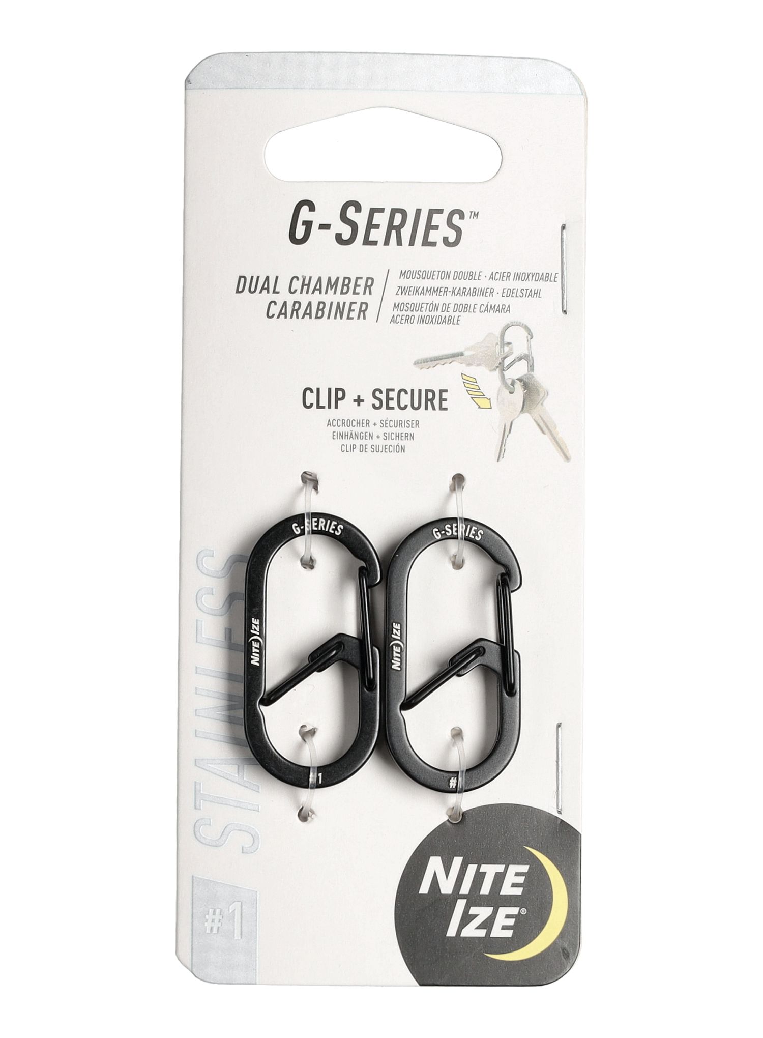 Nite Ize G-Series Dual Chamber Carabiner 1 Karabinerek - black