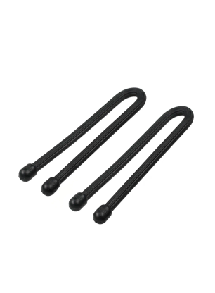 Nite Ize Gear Tie 6 2-pack Hevederek - black/black