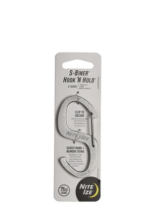 Nite Ize S-Biner Hook 'N Hold Mászókarabiner - steel