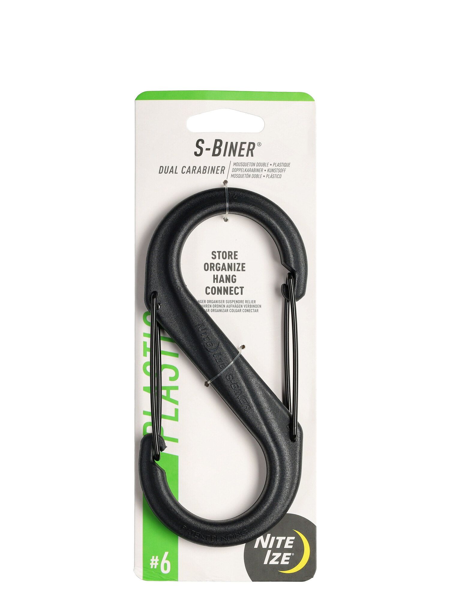 Nite Ize S-Biner Plastic 6 Mászókarabiner - black