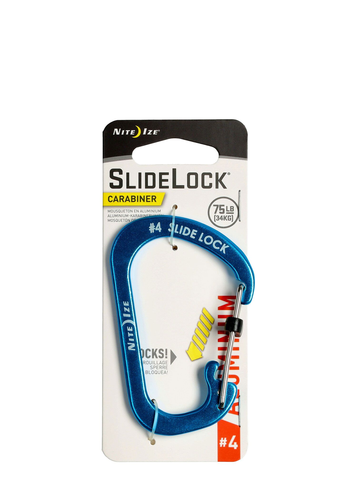 Nite Ize SlideLock Carabiner Aluminium 4 Karabiner - blue