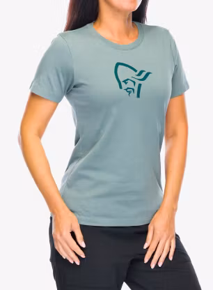 Norrona 29 Cotton Viking T-Shirt Női nyomtatott póló - trooper