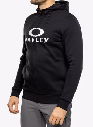 Oakley Bark Fz Hoodie 2.0 Kapucnis Felső - black/white