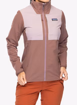 Patagonia R2 CrossStrata Jacket Női softshell-kabát - dulse mauve