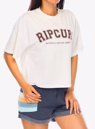 Rip Curl RSS Crop Tee Női nyomtatott póló - bone