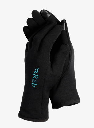 Rab Power Stretch Contact Glove Női kesztyű - black