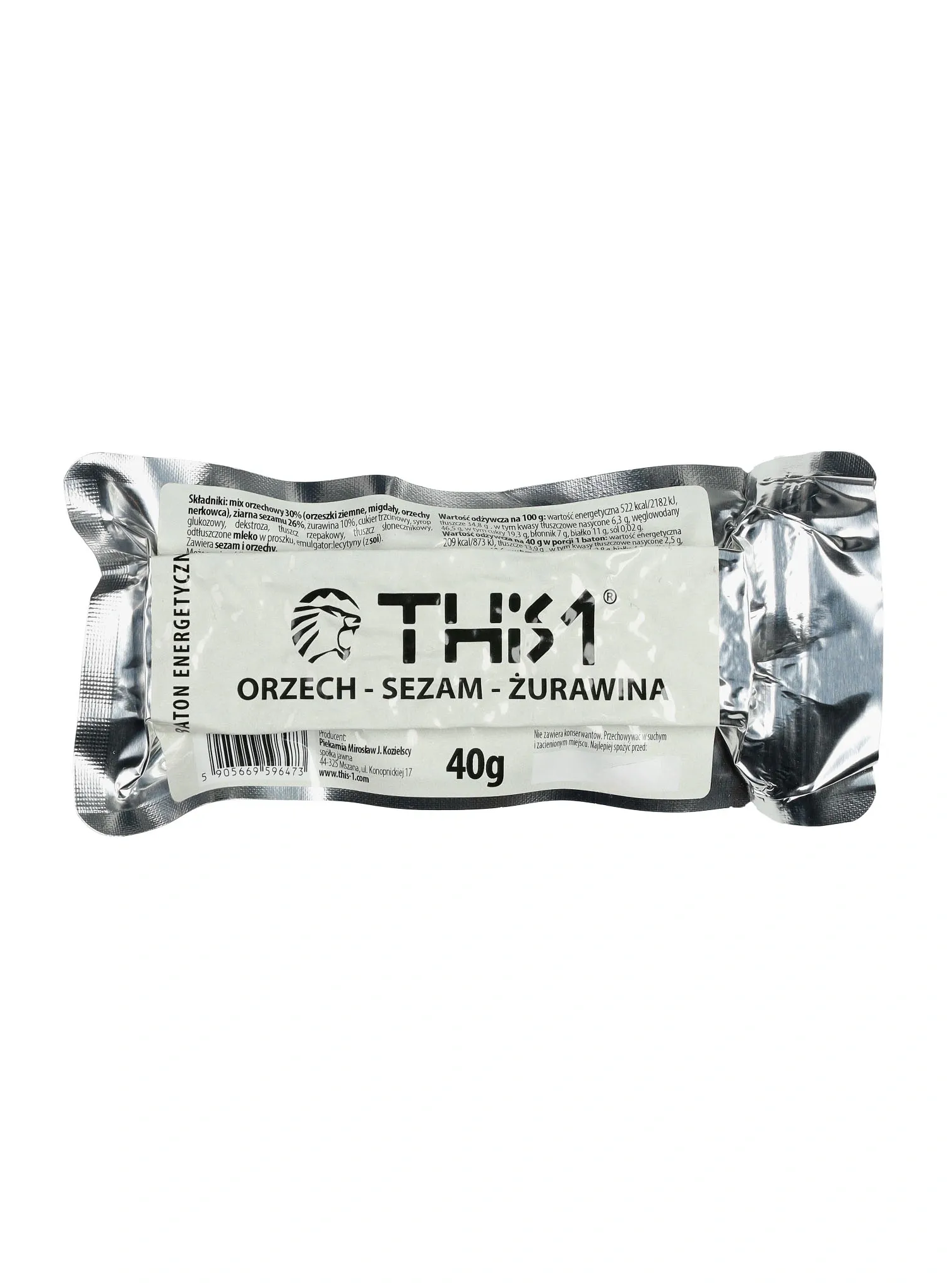 This-1 Energy 3 pack - nuts/lemon/ginger, nuts/sesame/cranberry, nuts/black currant Energiaszelet