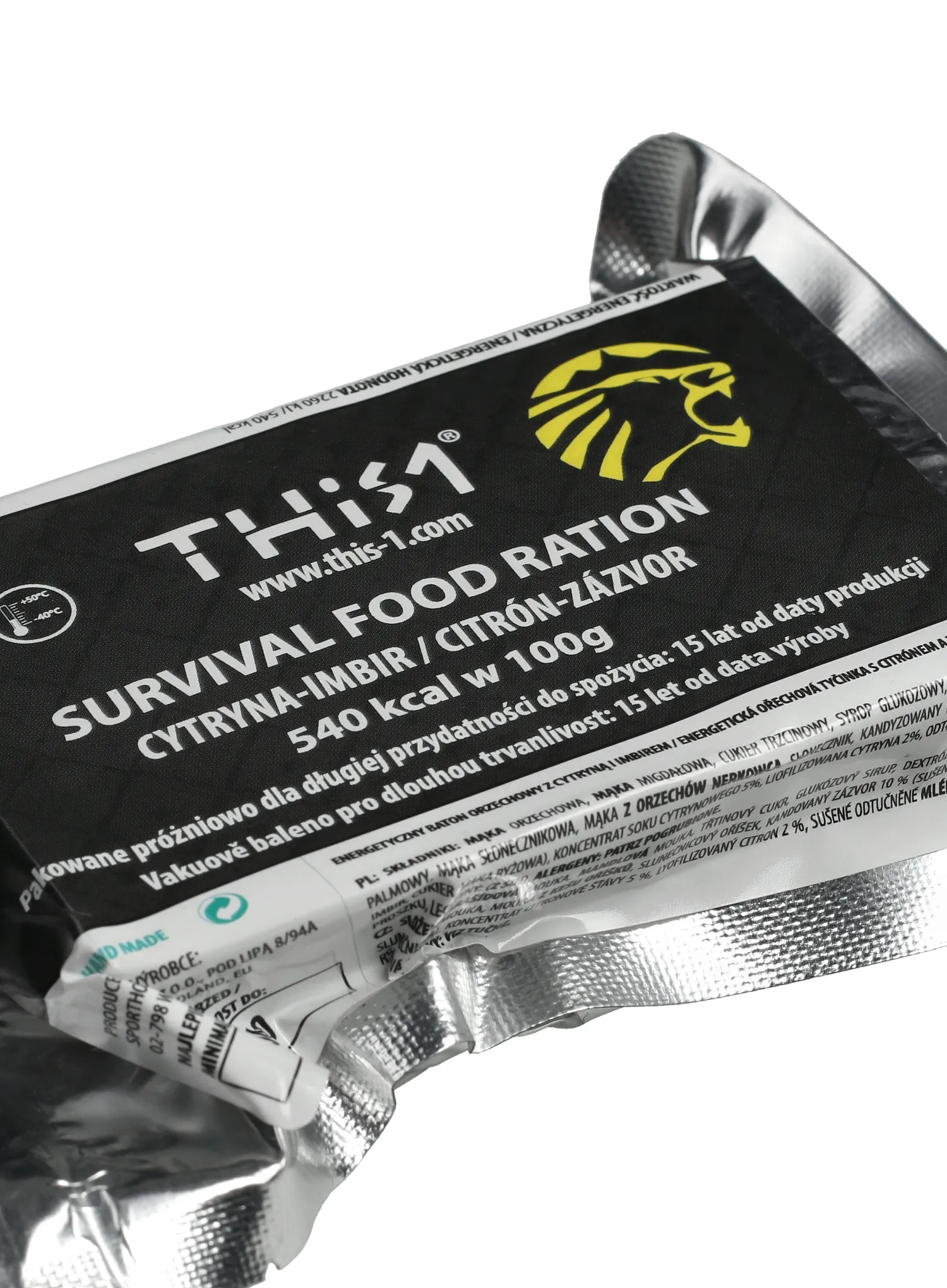 This-1 Survival Bar - nuts/lemon/ginger Energiaszelet