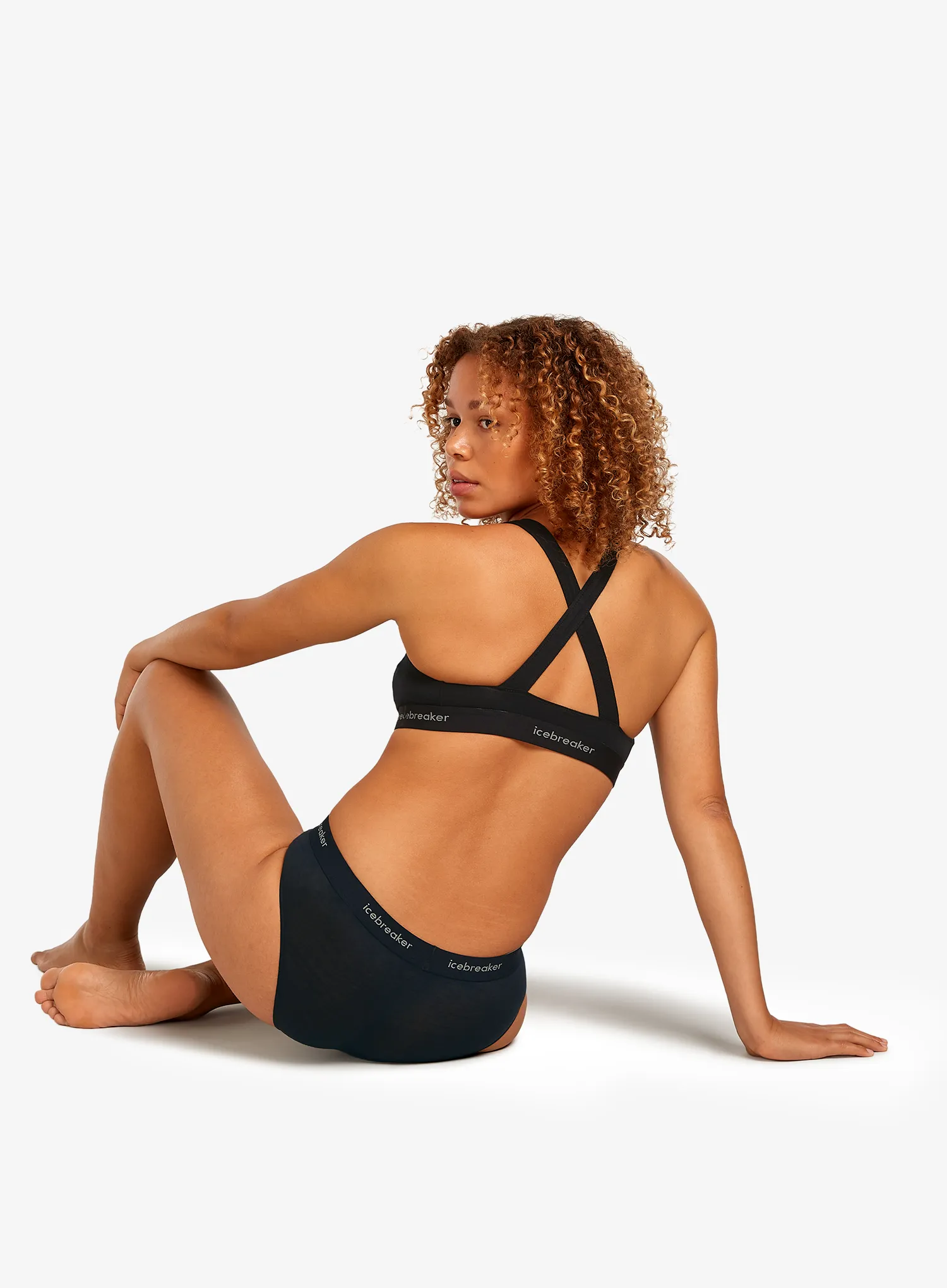Icebreaker Merino 125 Cool-Lite Sprite Racerback Bra Sport melltartó - black