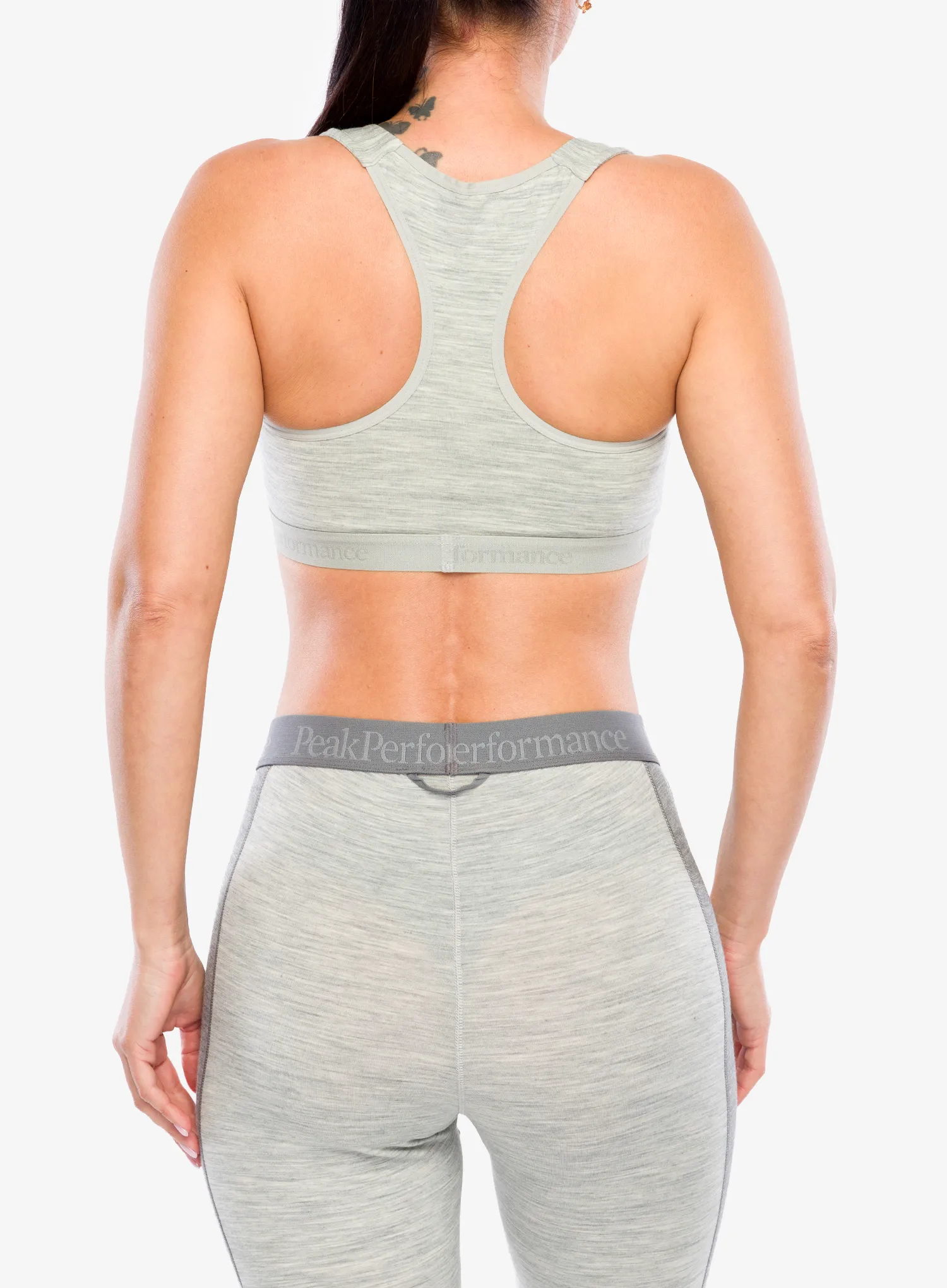 Peak Performance Magic Top Wool-blend Baselayer Sport melltartó - med grey melange
