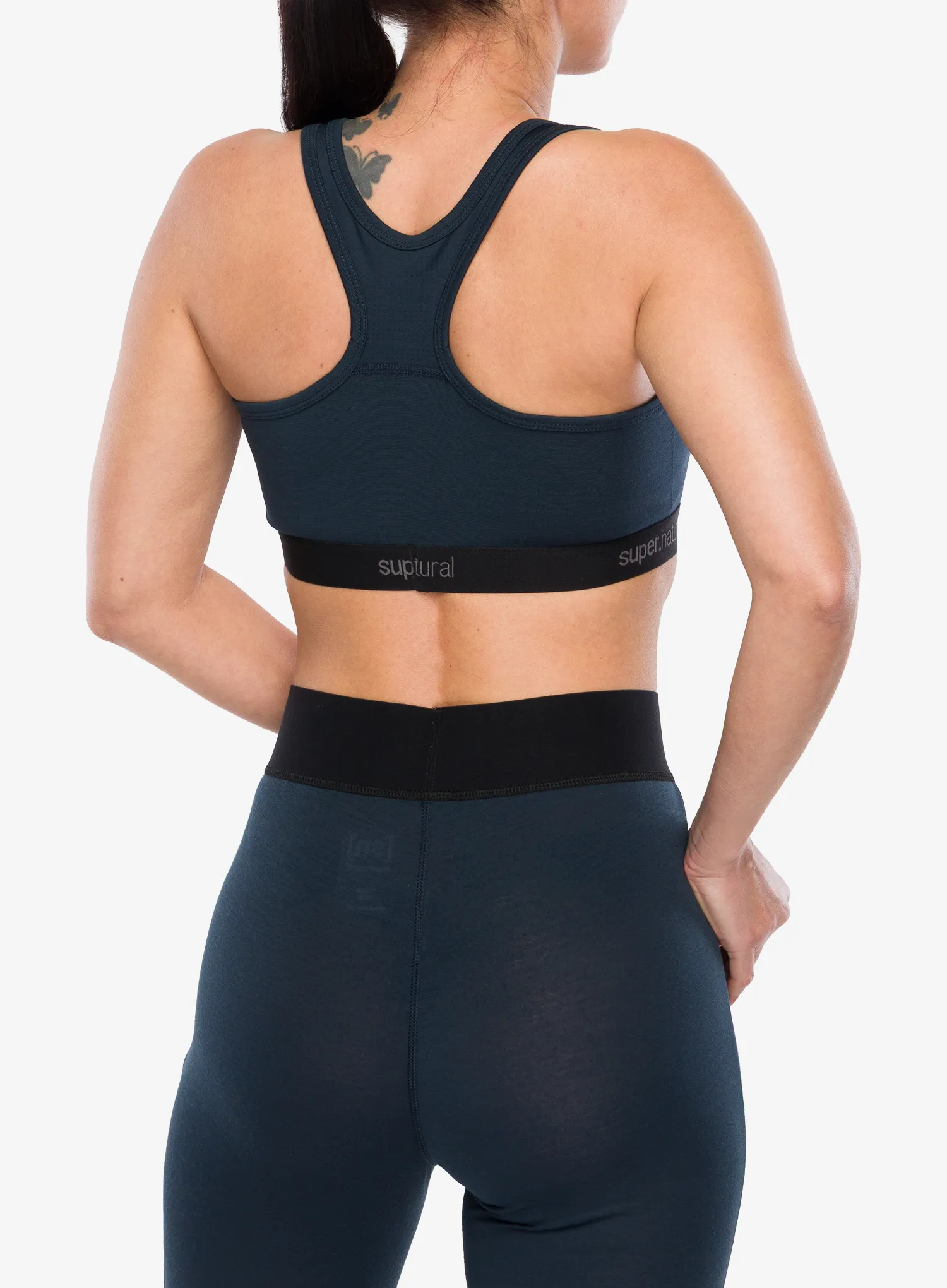 Super.natural Tundra220 Semplice Bra Sport melltartó - blueberry
