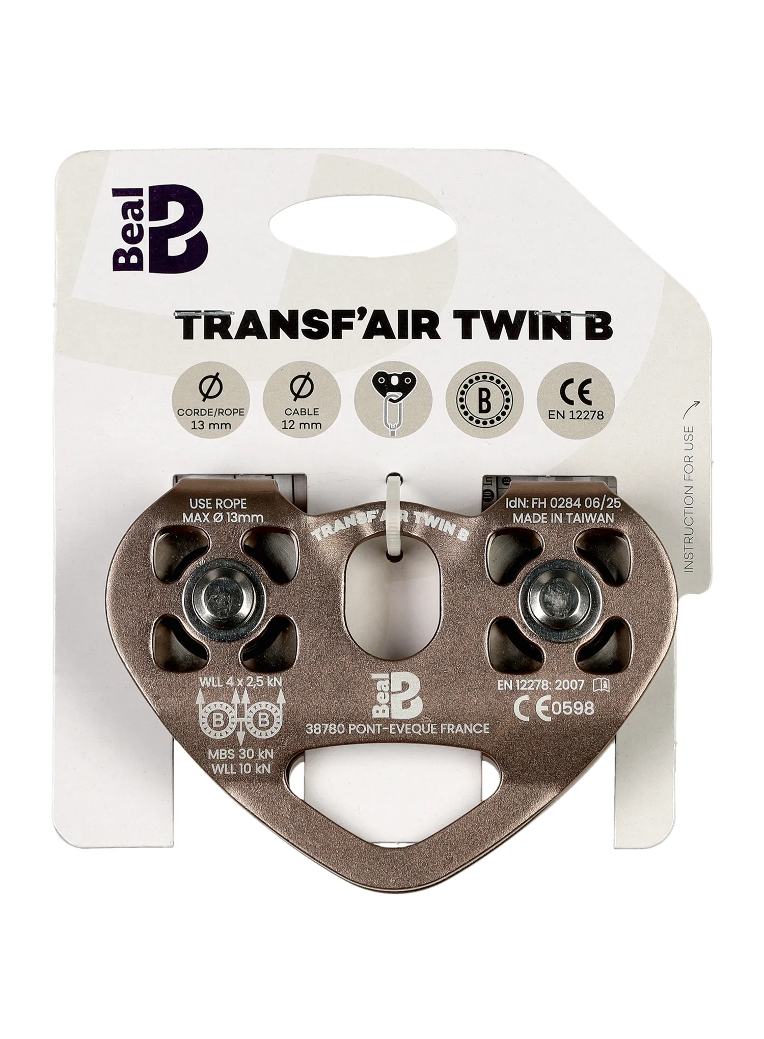 Beal Transf'Air Twin B Dupla csiga - stone