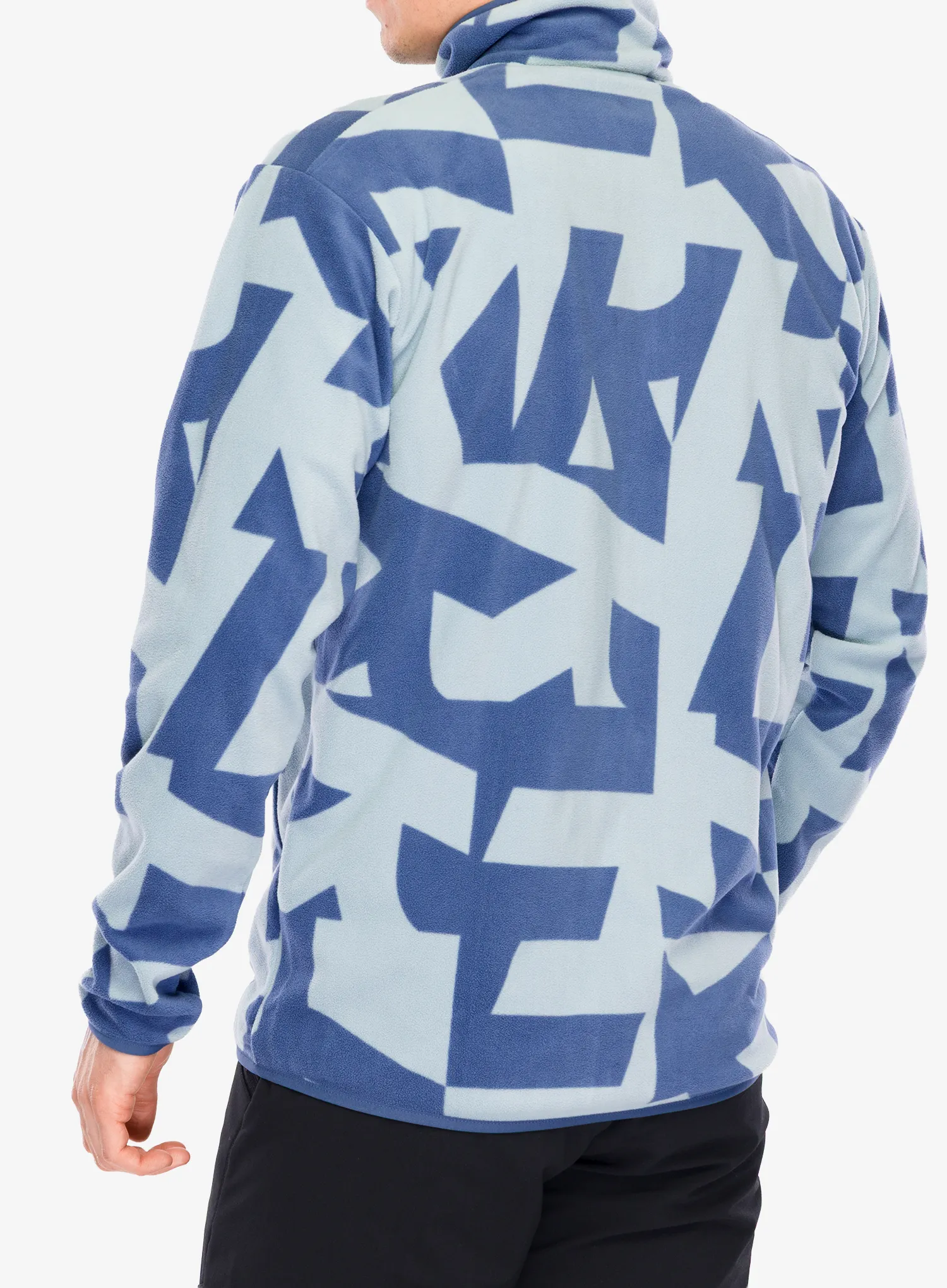 adidas TERREX Multi Printed Full-Zip Fleece Jacket Férfi pulóver - magic grey/wonder steel