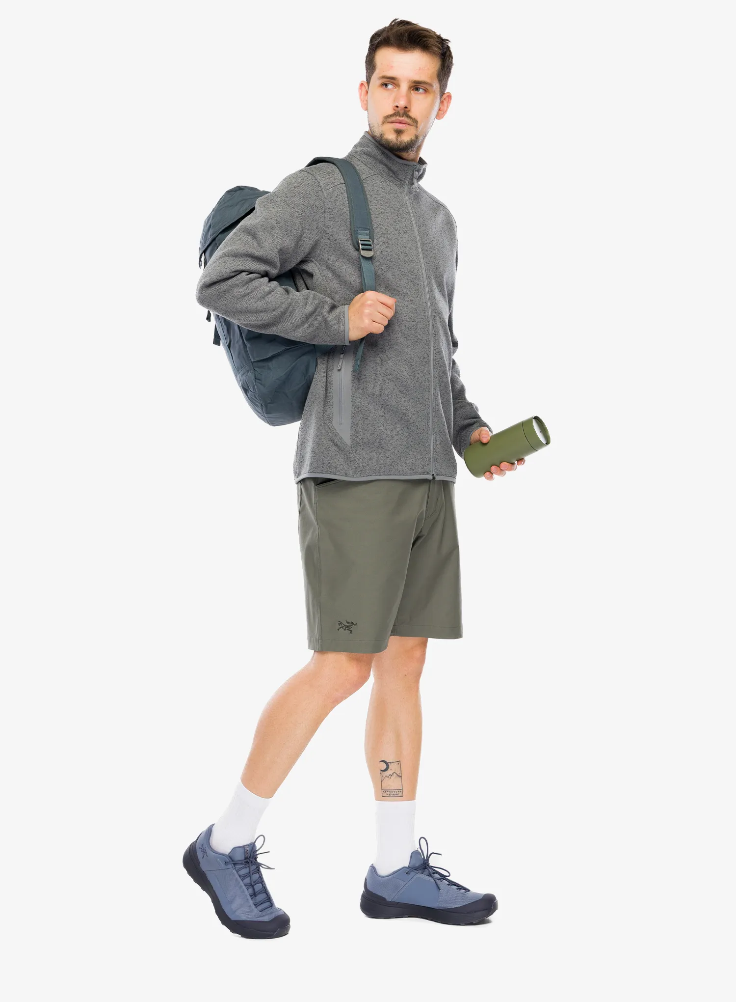 Arcteryx Covert Cardigan Férfi pulóver - cloud heather/void