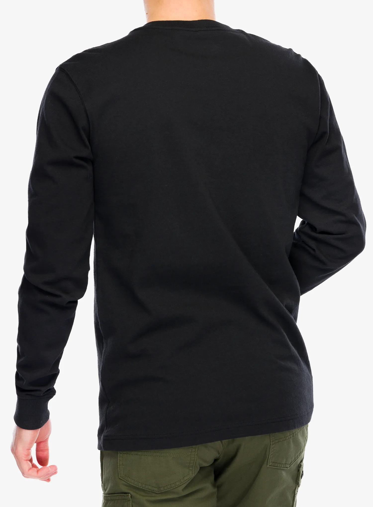 Carhartt Core Logo T-Shirt L/S Férfi pulóver - black
