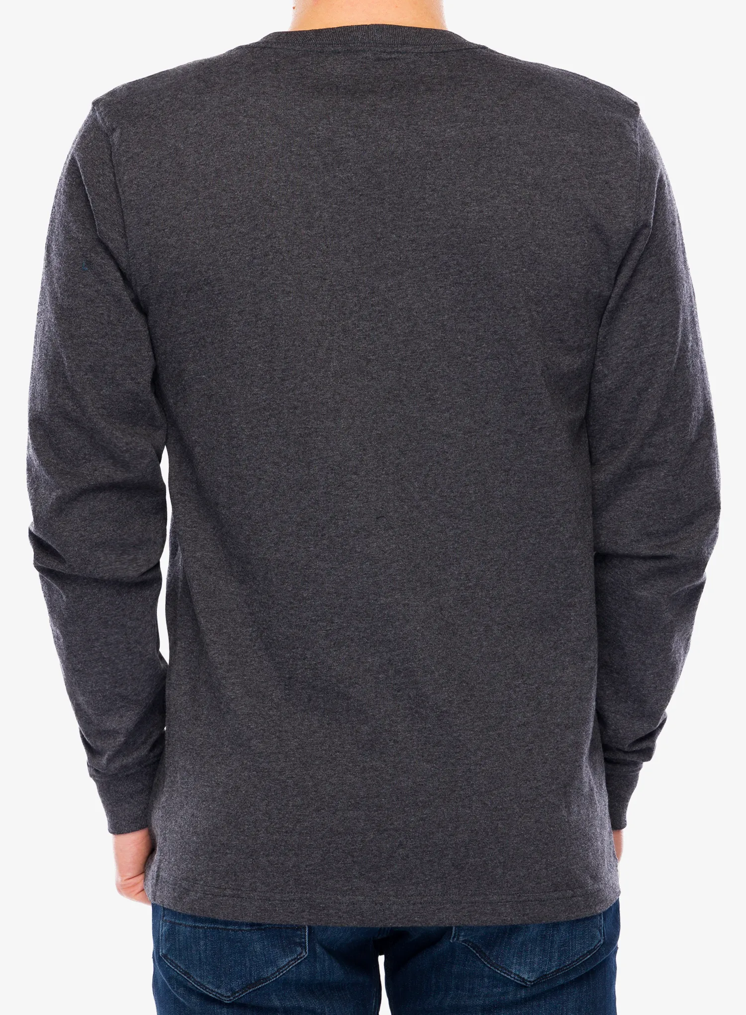 Carhartt Core Logo T-Shirt L/S Férfi pulóver - carbon heather
