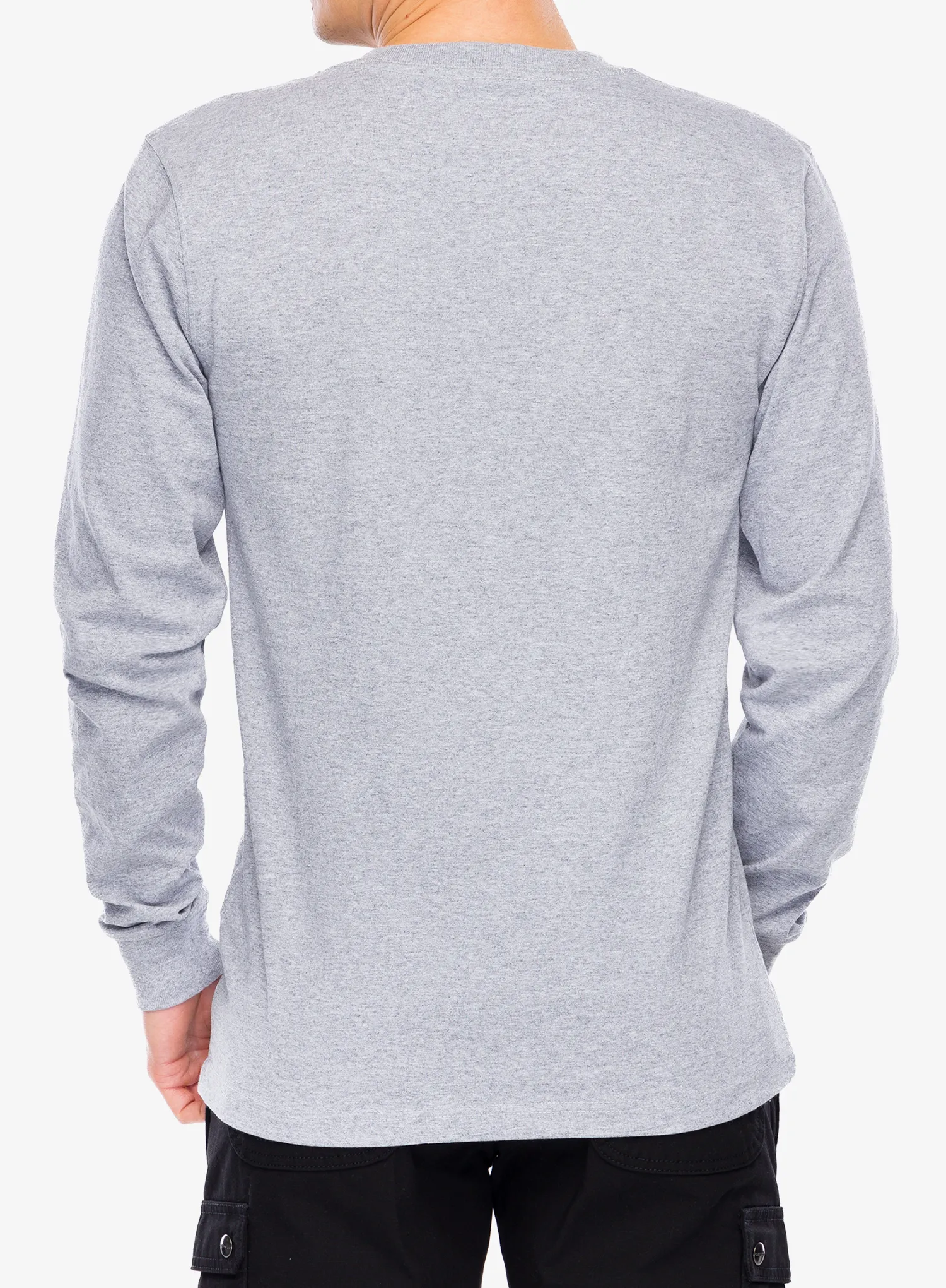 Carhartt Core Logo T-Shirt L/S Férfi pulóver - heather grey
