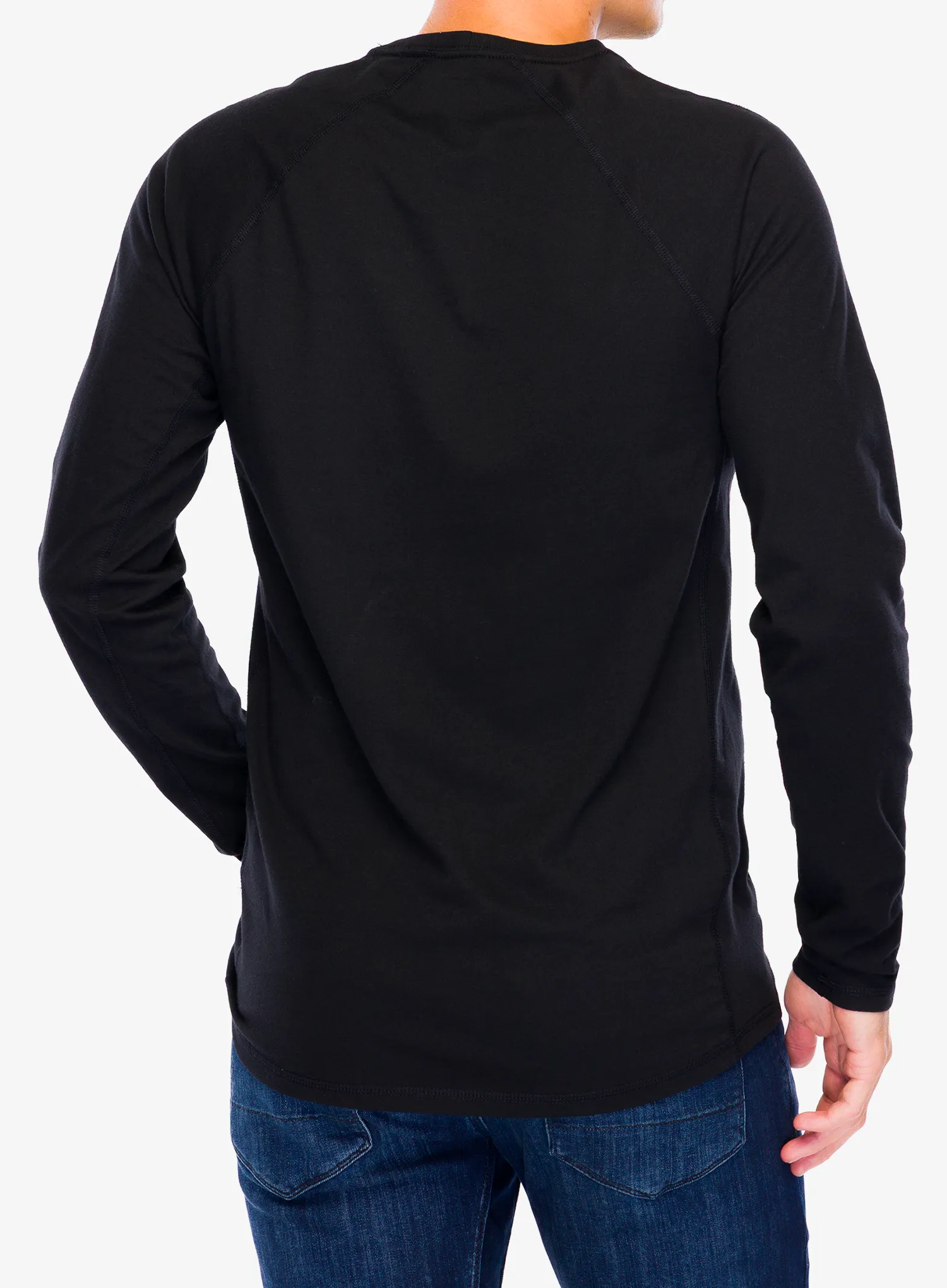 Carhartt Midweight L/S Pocket T-Shirt Férfi pulóver - black