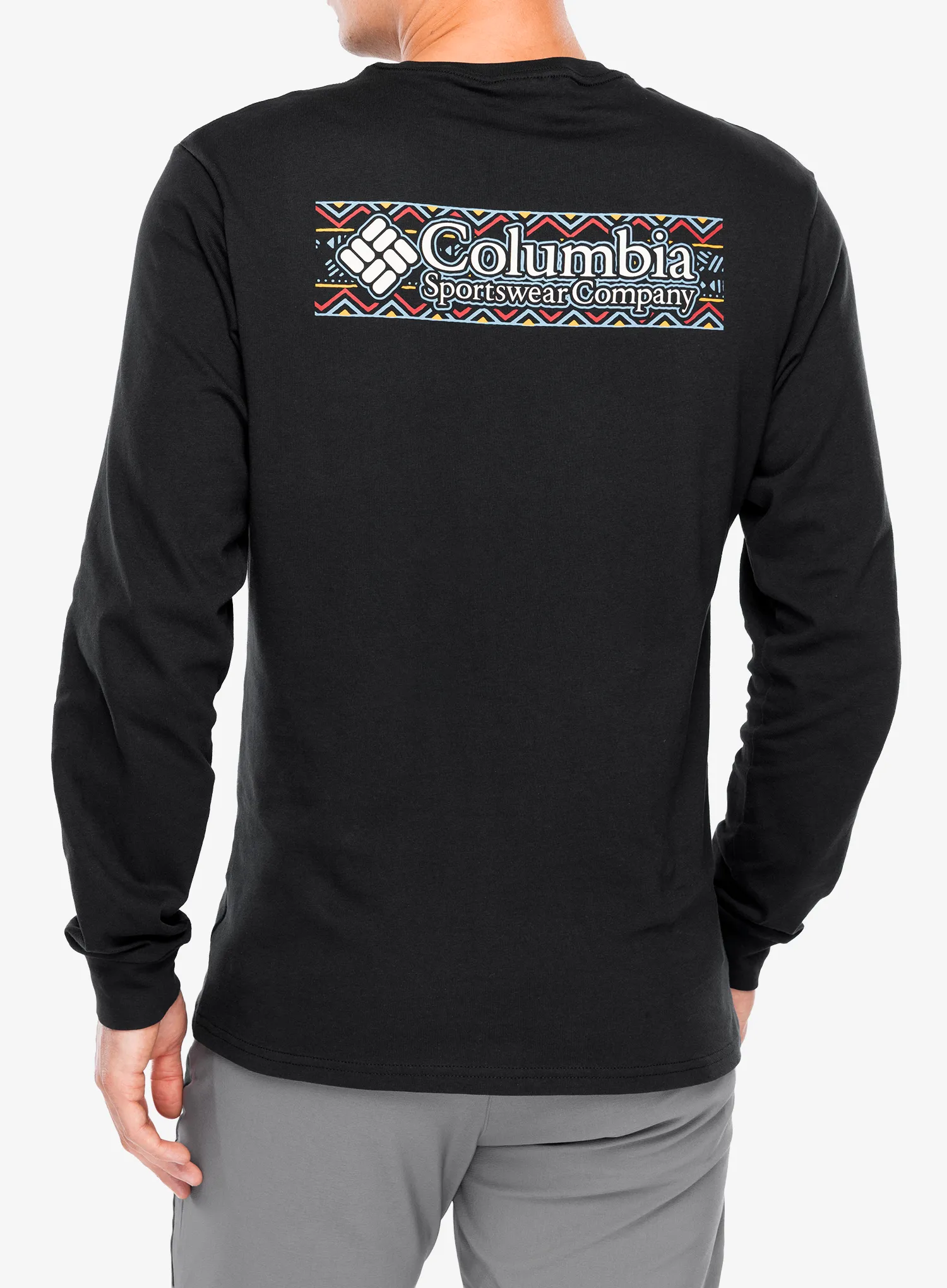 Columbia Explorers Canyon LS T-Shirt Férfi pulóver - black/branded blanket