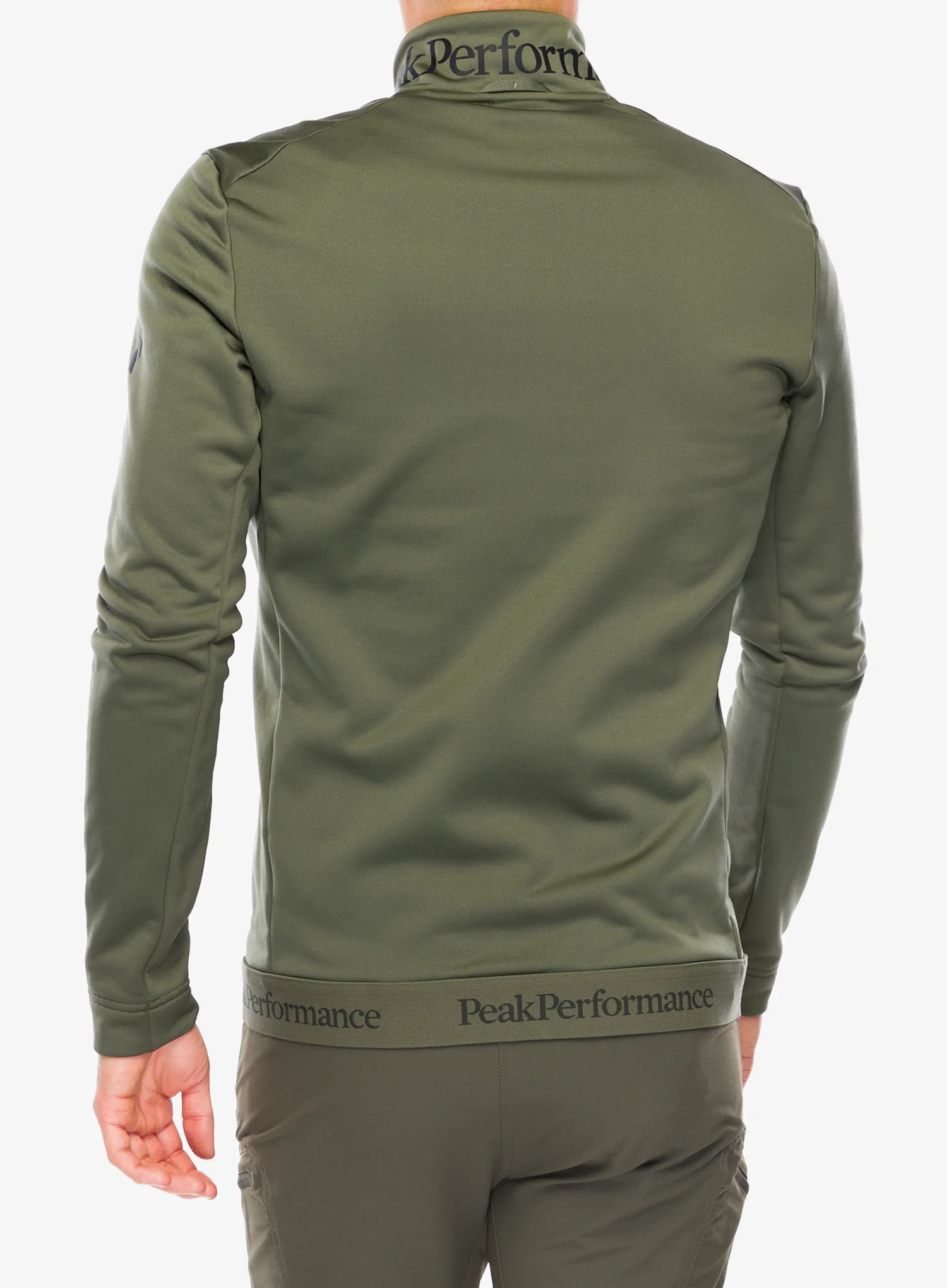 Peak Performance Rider Tech Zip Jacket Férfi pulóver - pine needle