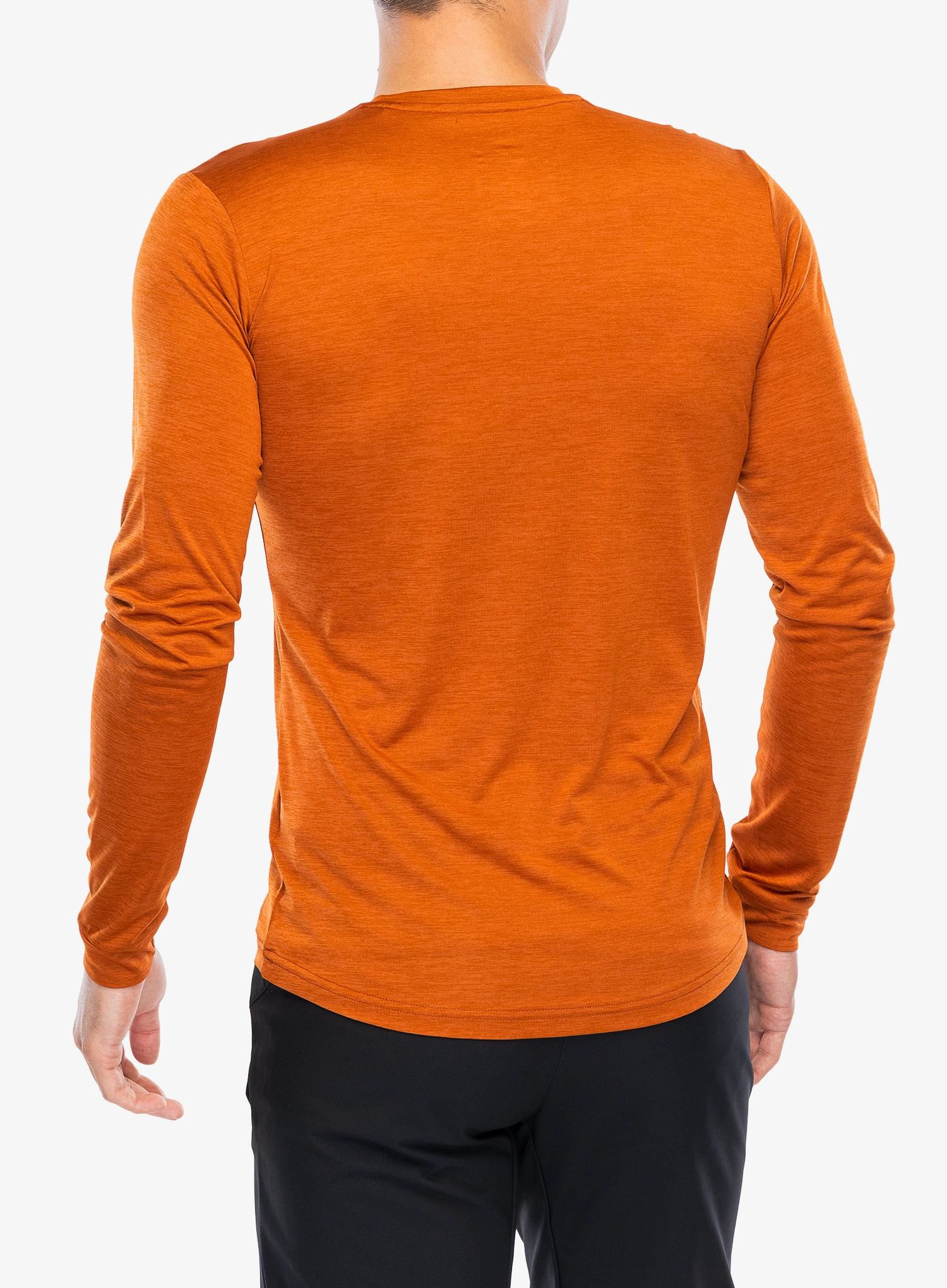Salewa Puez Melange Dry L/S Tee Férfi pulóver - bombay brown melange