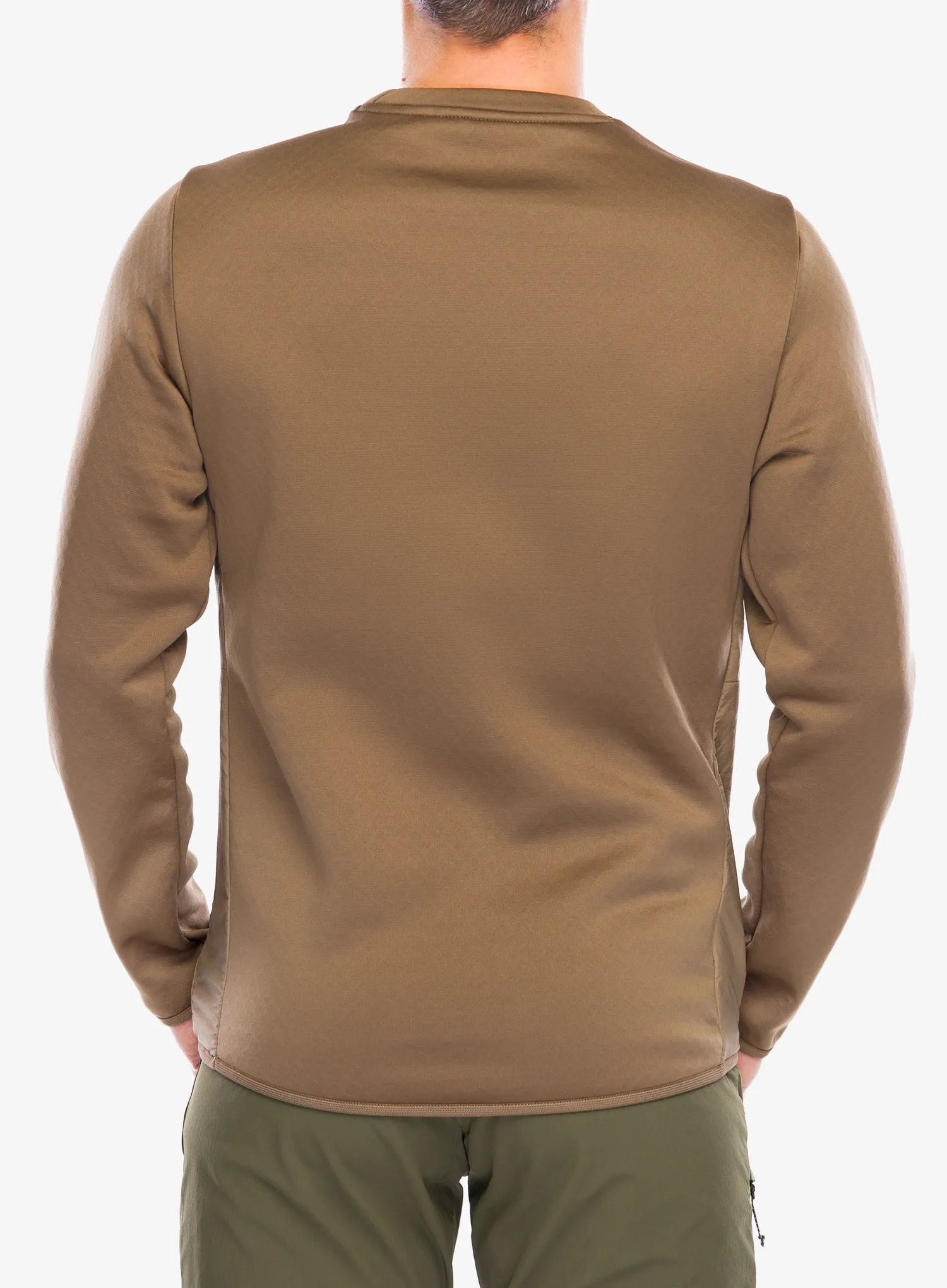 Salomon Outline Hybrid Warm Pullover Férfi pulóver - shitake