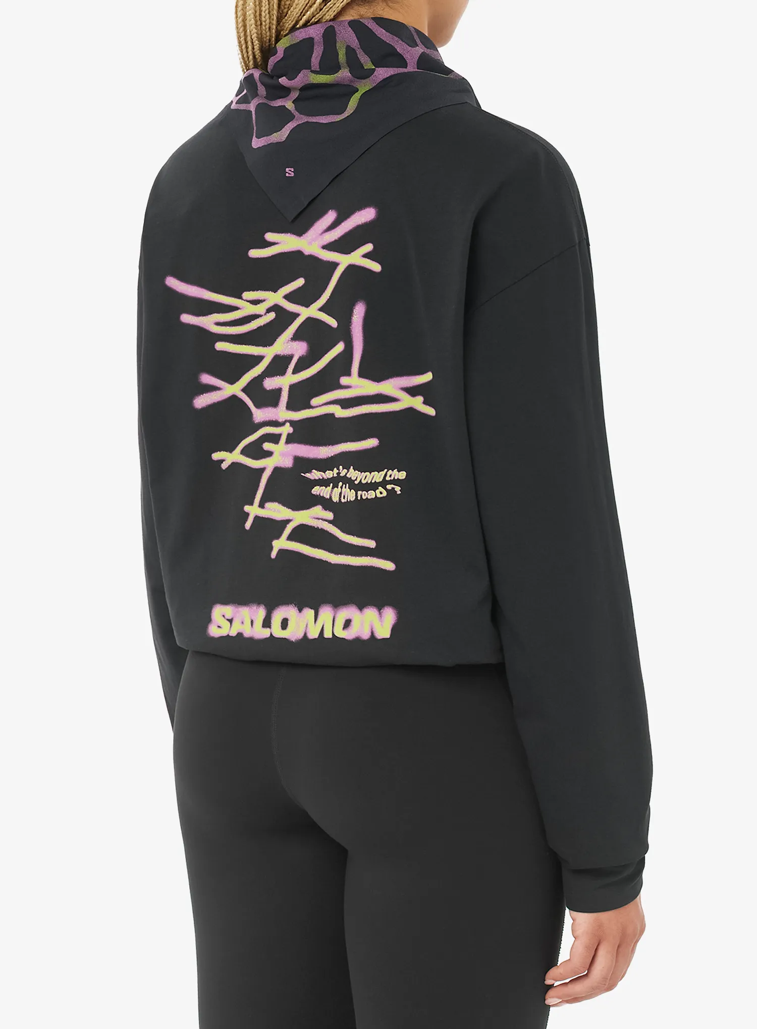 Salomon Wild Rays LS Tee Férfi pulóver - deep black