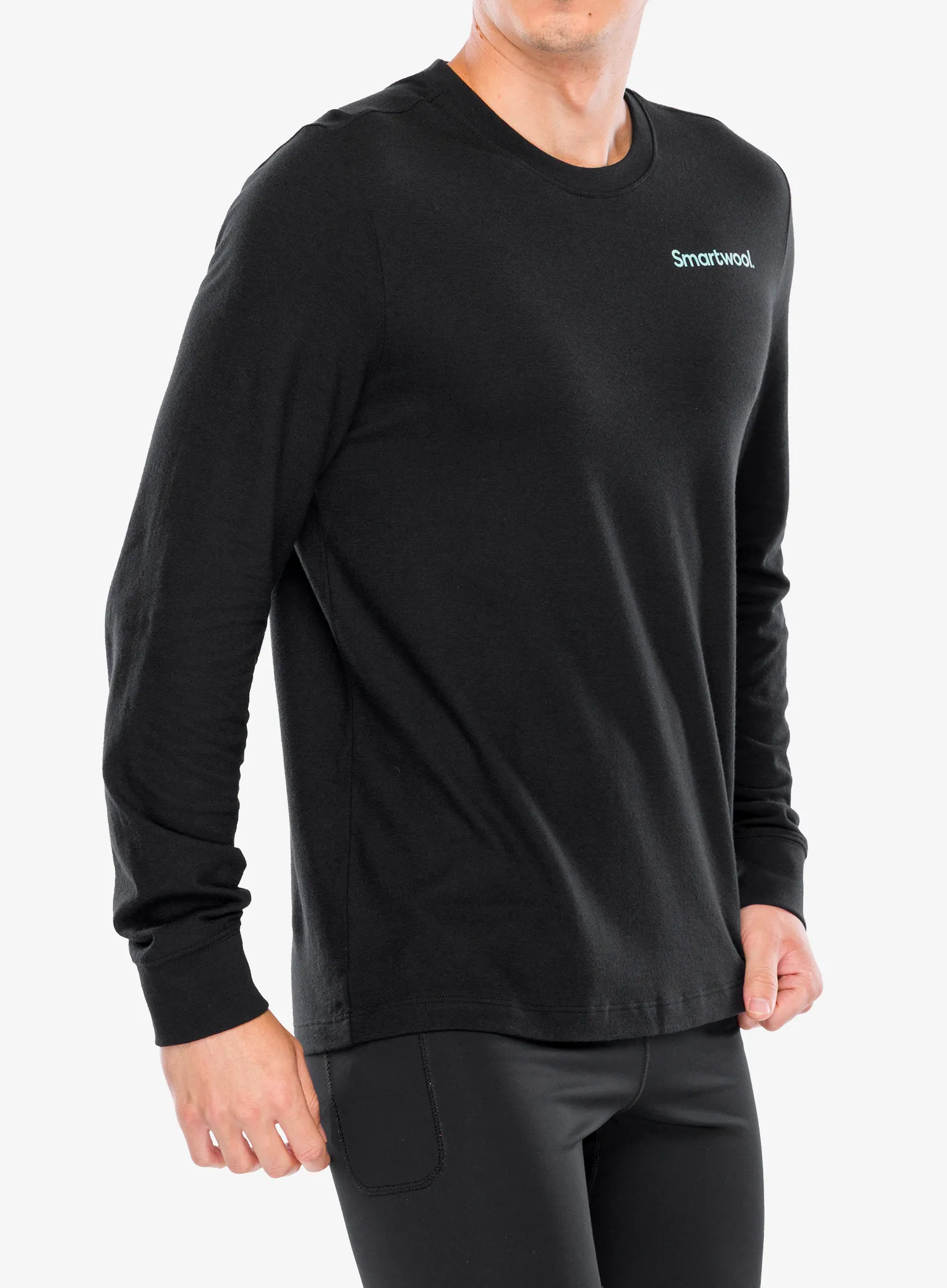 Smartwool Gondola View Long Sleeve Graphic Tee Férfi pulóver - black