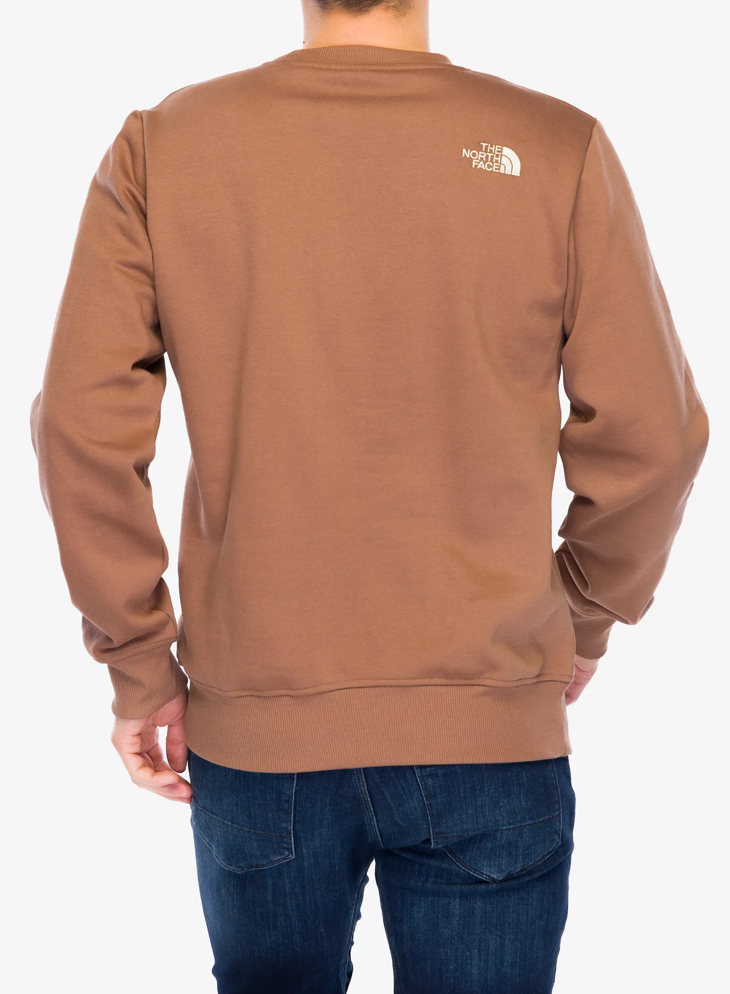 The North Face Drew Peak Crew Férfi pulóver - latte/gravel