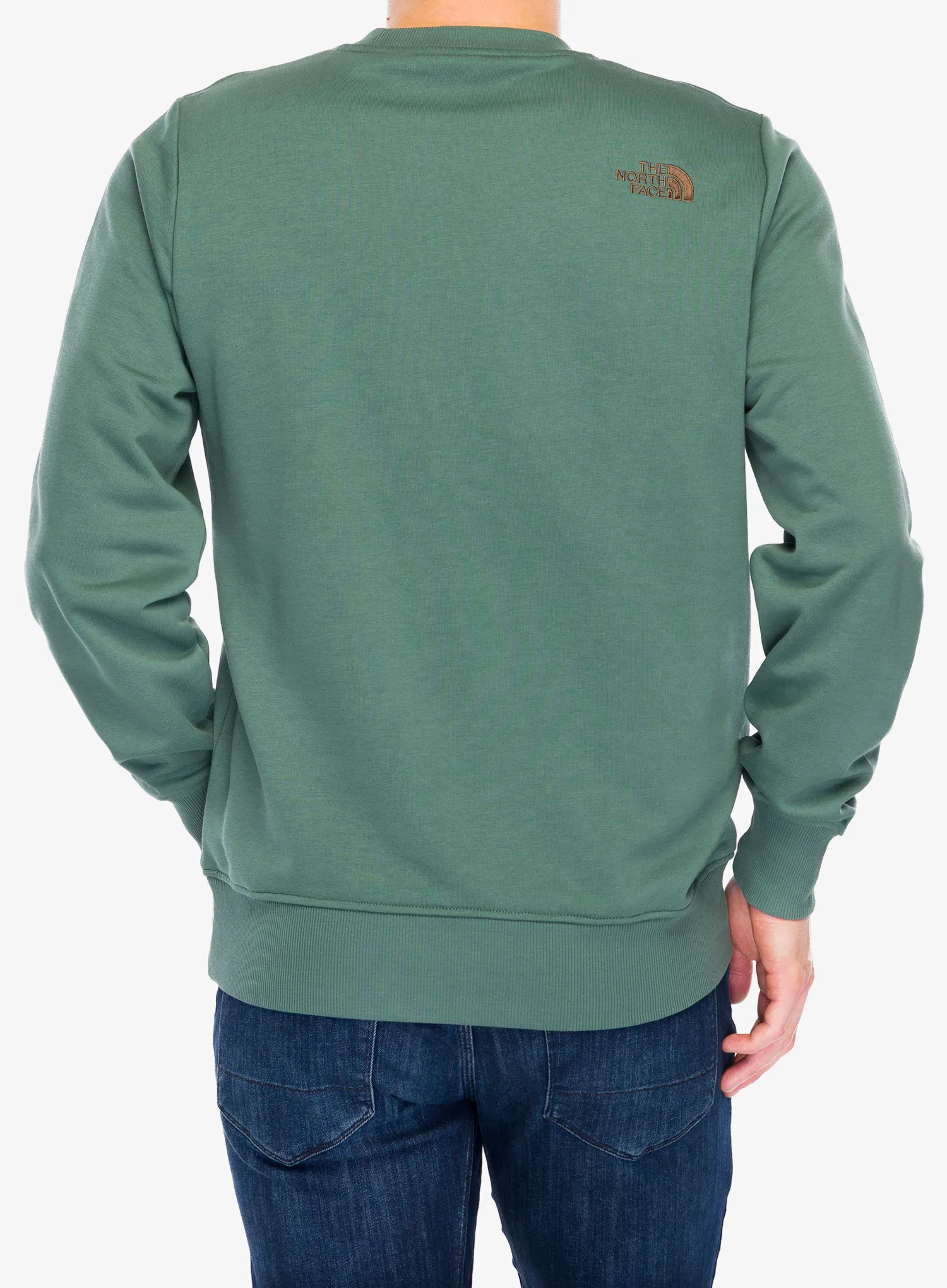 The North Face Drew Peak Light Crew Férfi pulóver - duck green/latte