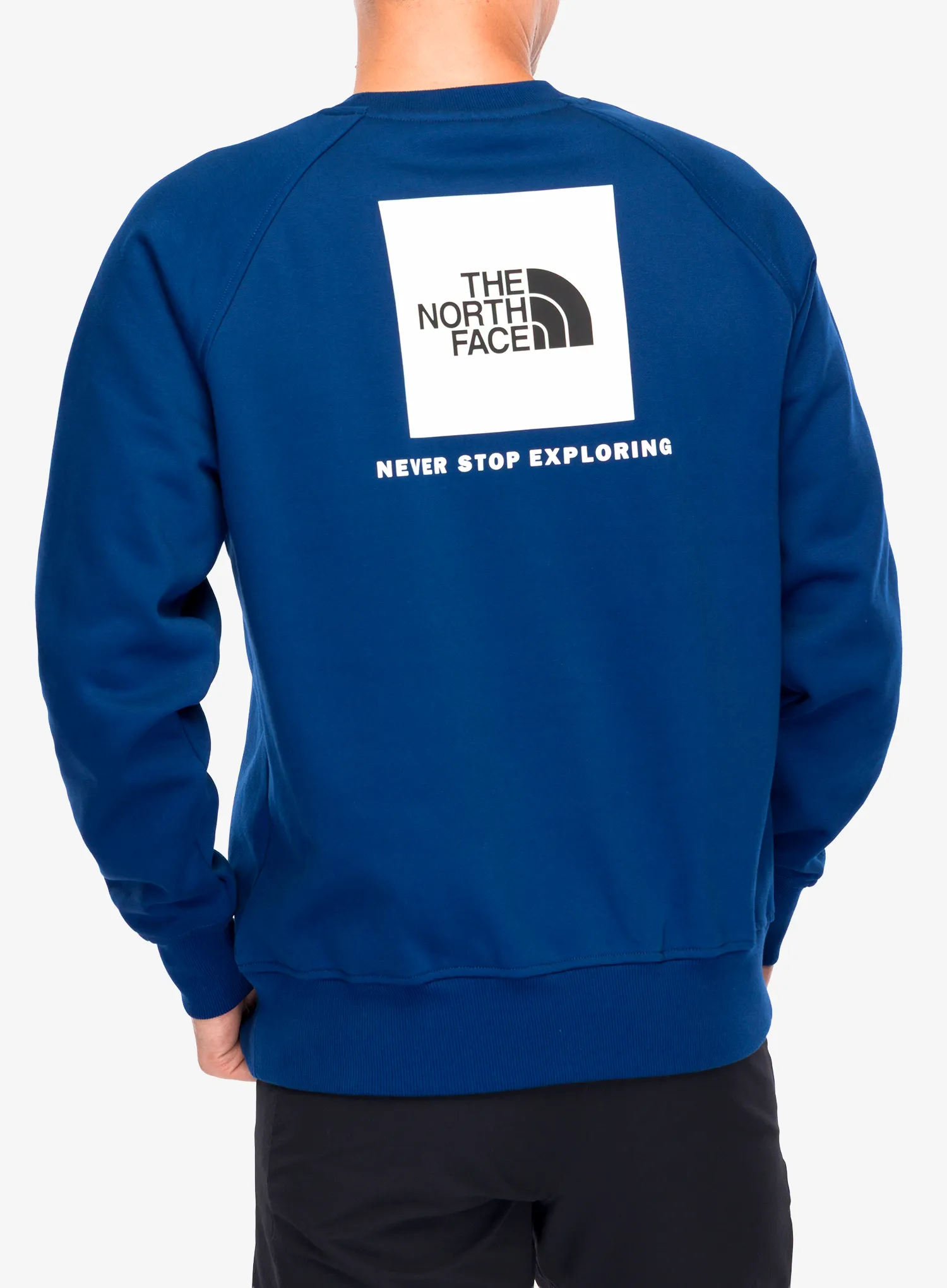 The North Face Raglan Redbox Crew Férfi pulóver - estate blue/tnf white