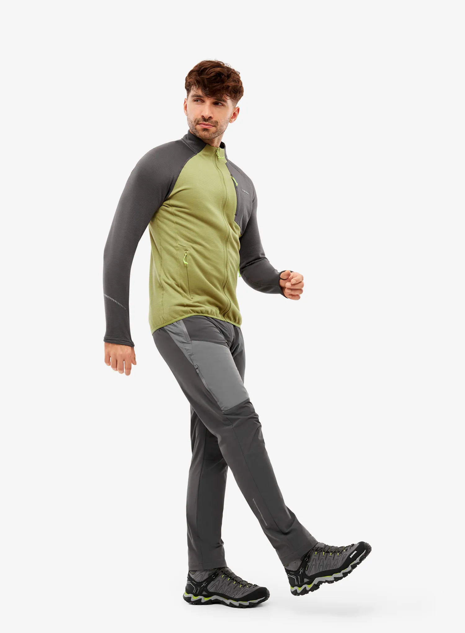 Viking Birger Férfi pulóver - olive/grey