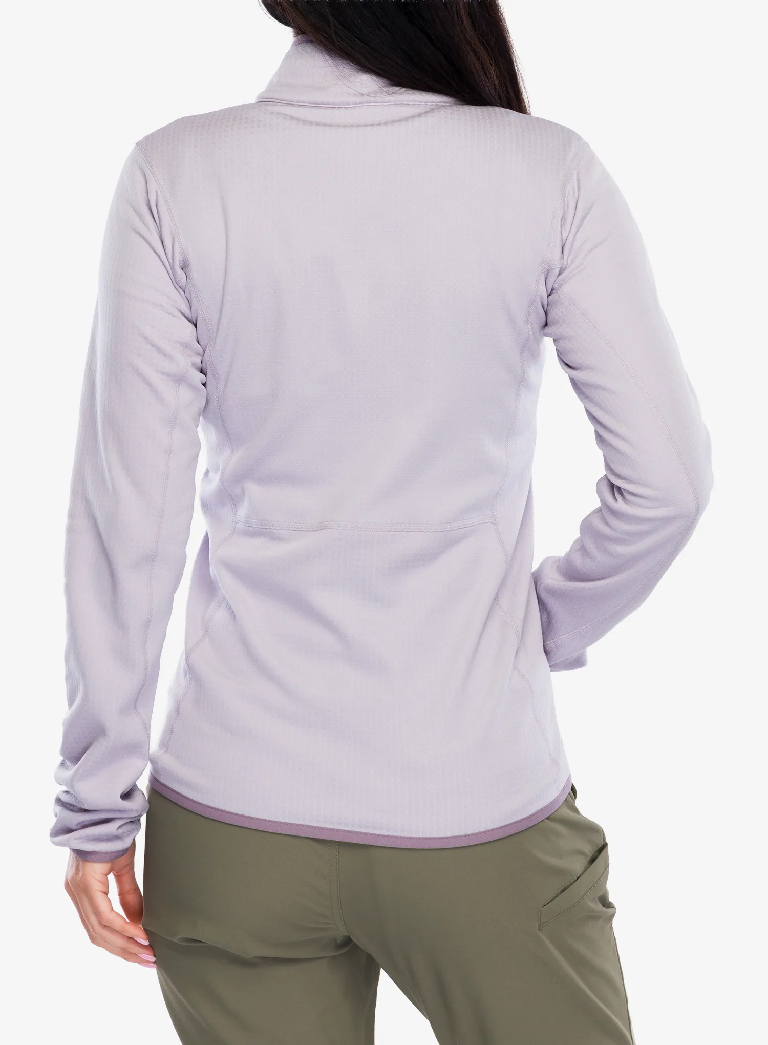 Columbia Essential Hike Grid Fleece Full Zip Női pulóver - lavender pearl/shale purple